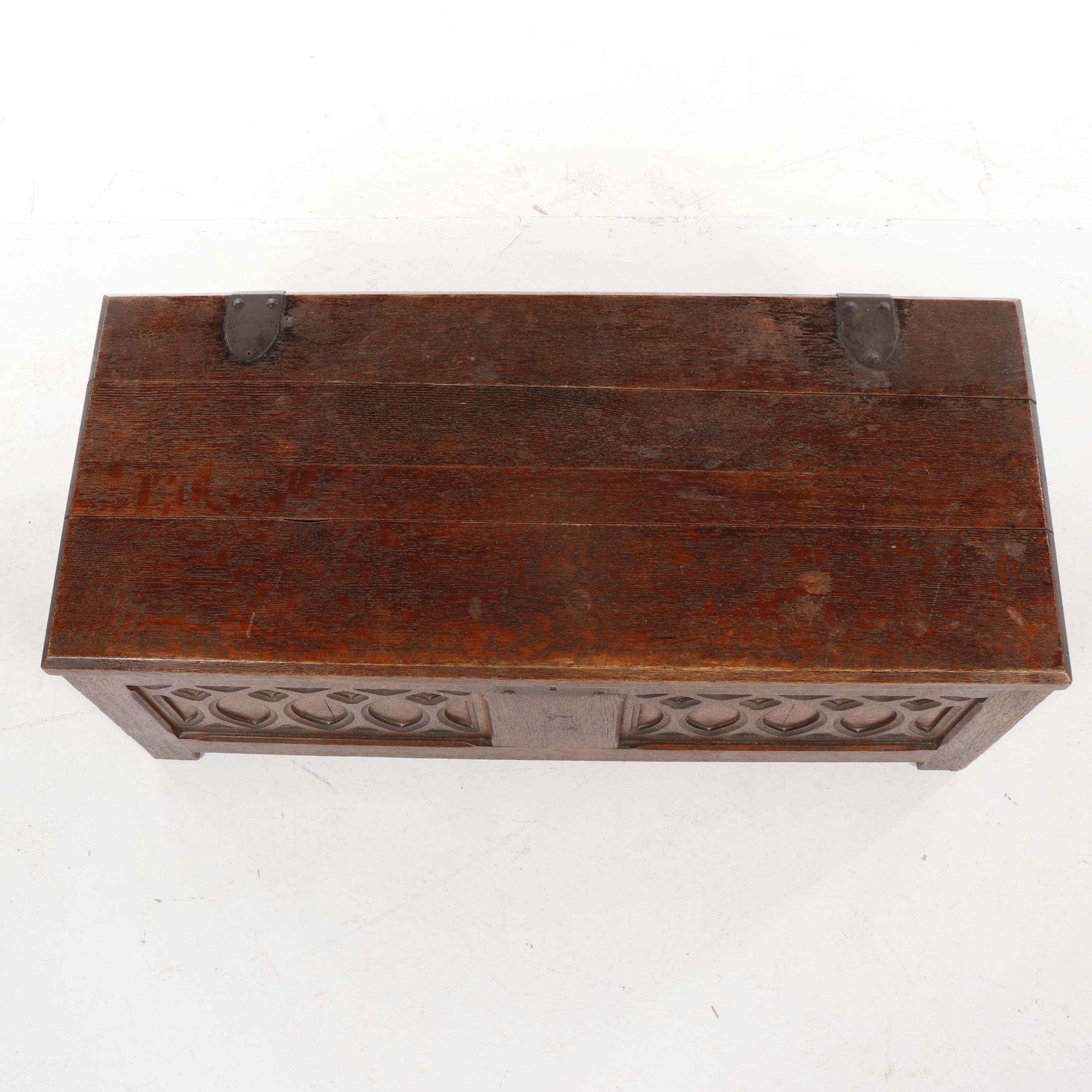 Carved Wooden Blanket Chest