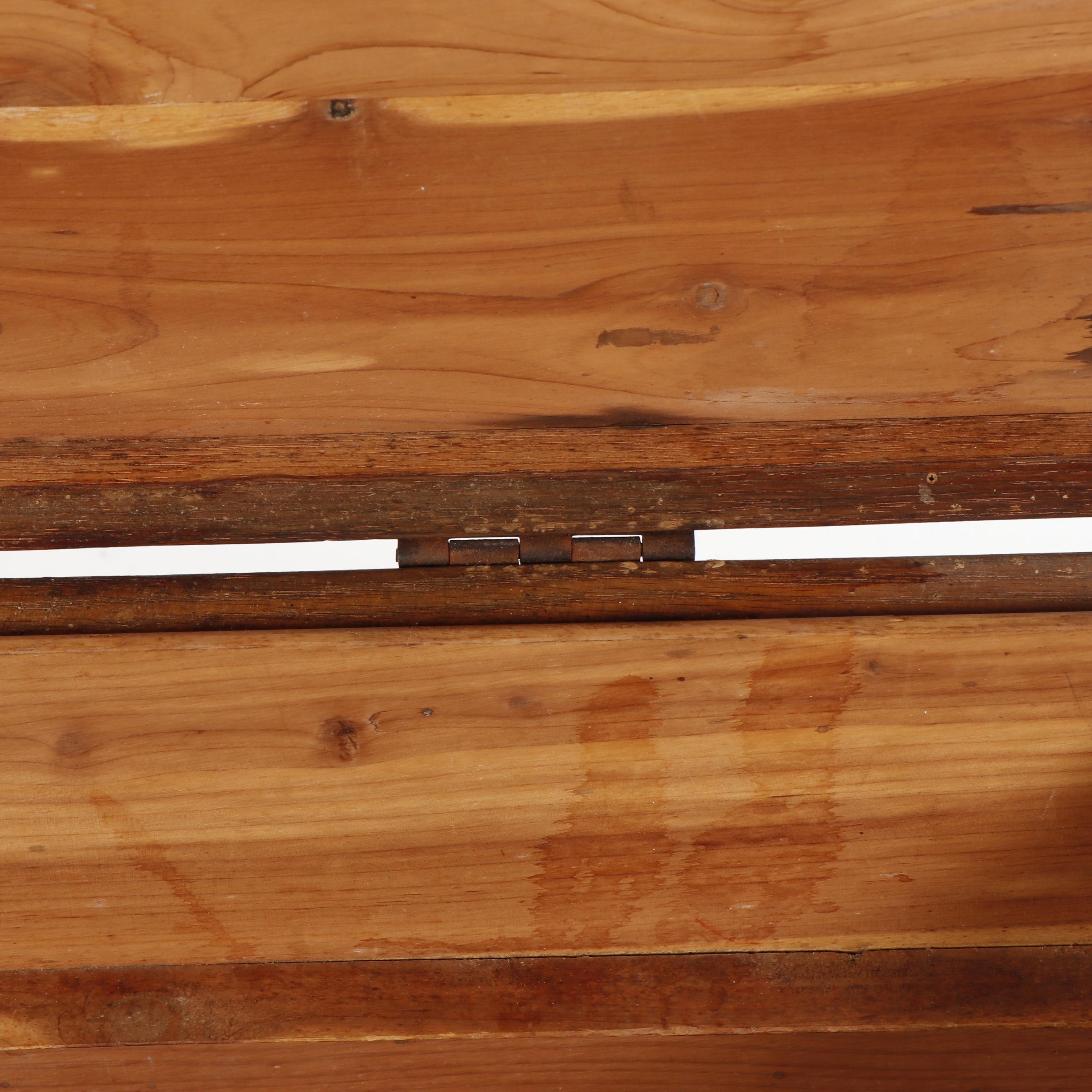 Carved Wooden Blanket Chest