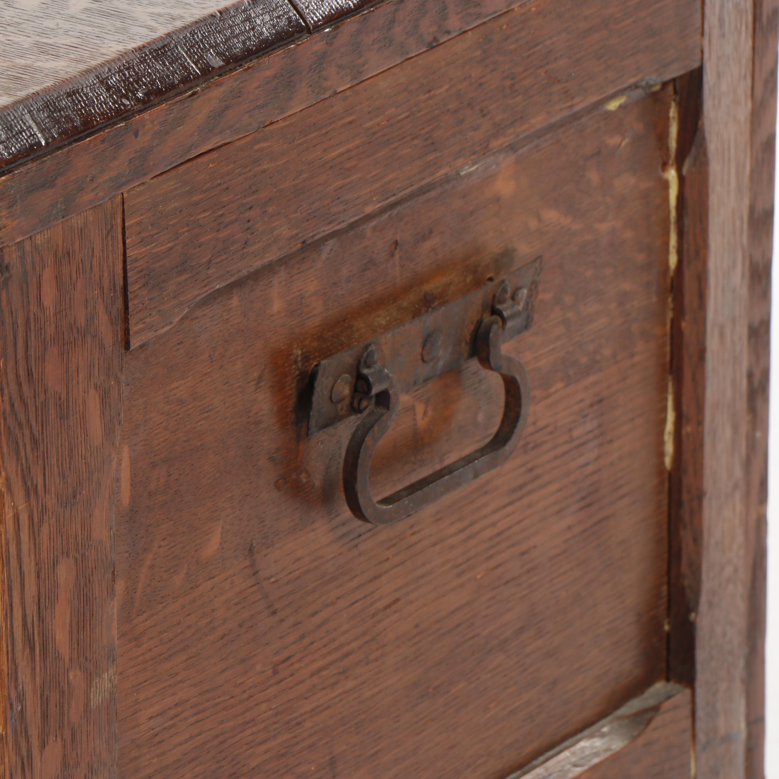Carved Wooden Blanket Chest