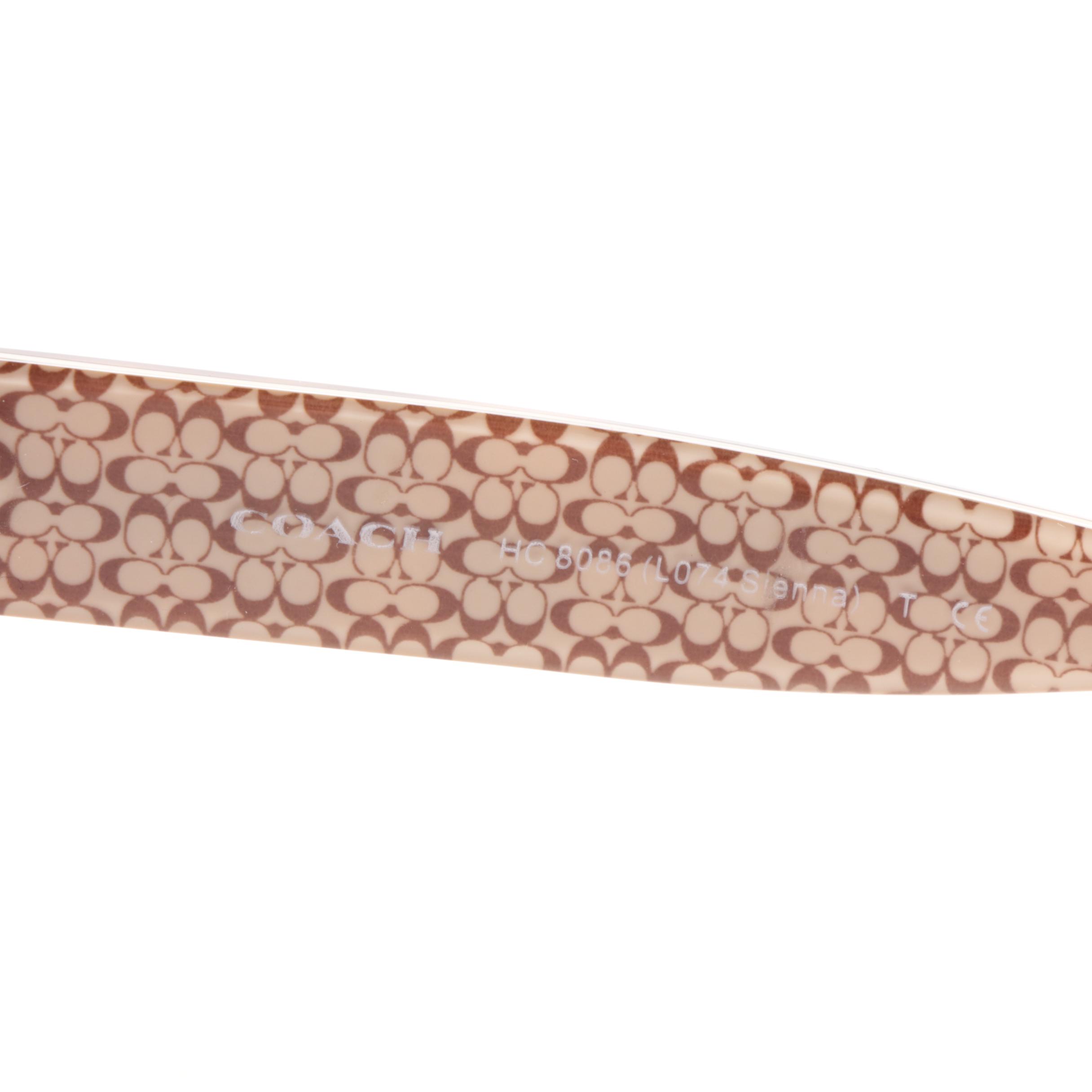 Prada and Coach Sienna Tortoiseshell Style Sunglasses with Cases