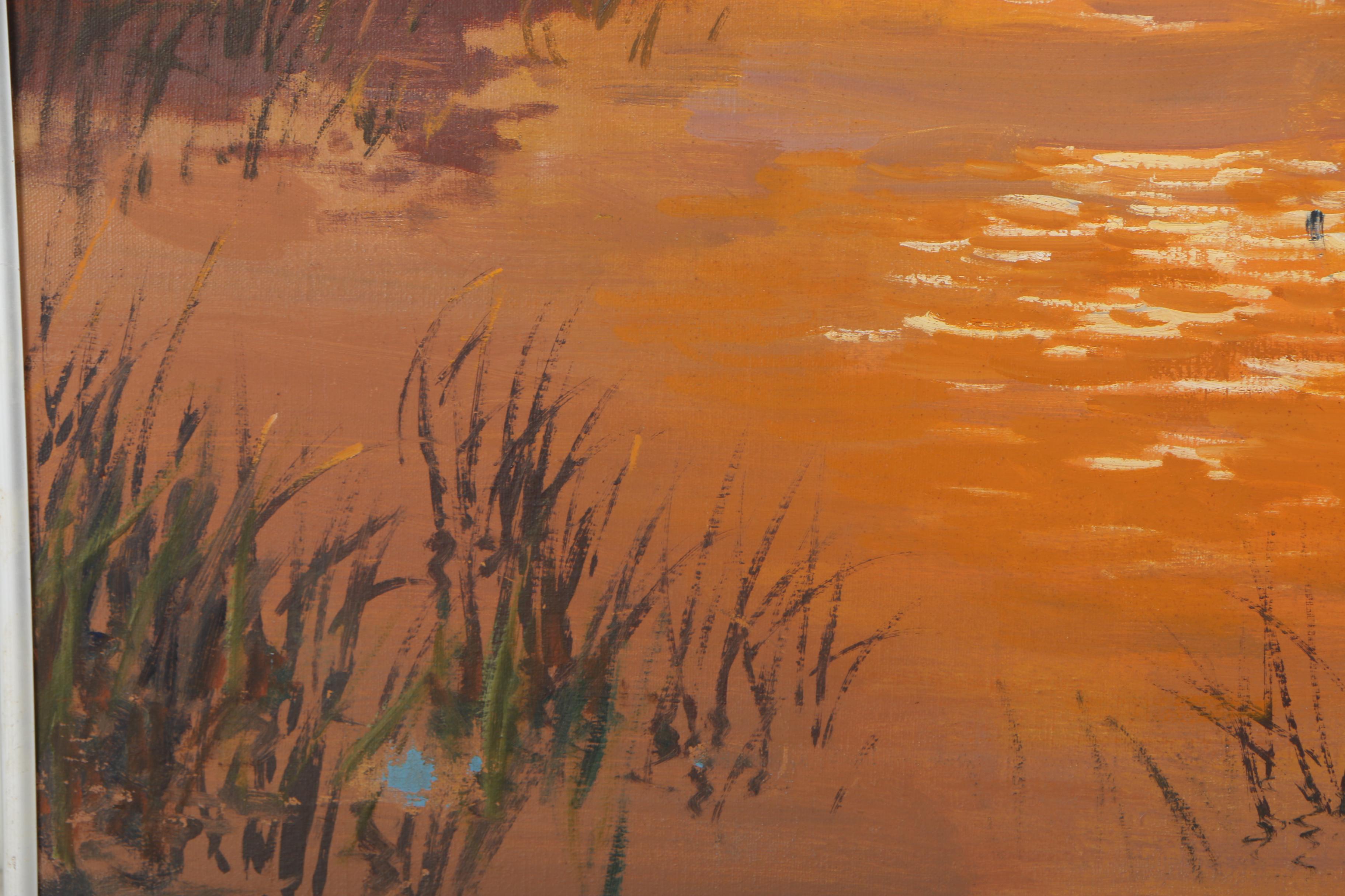 Alexander Kortner Oil Painting "Everglades Sunset"