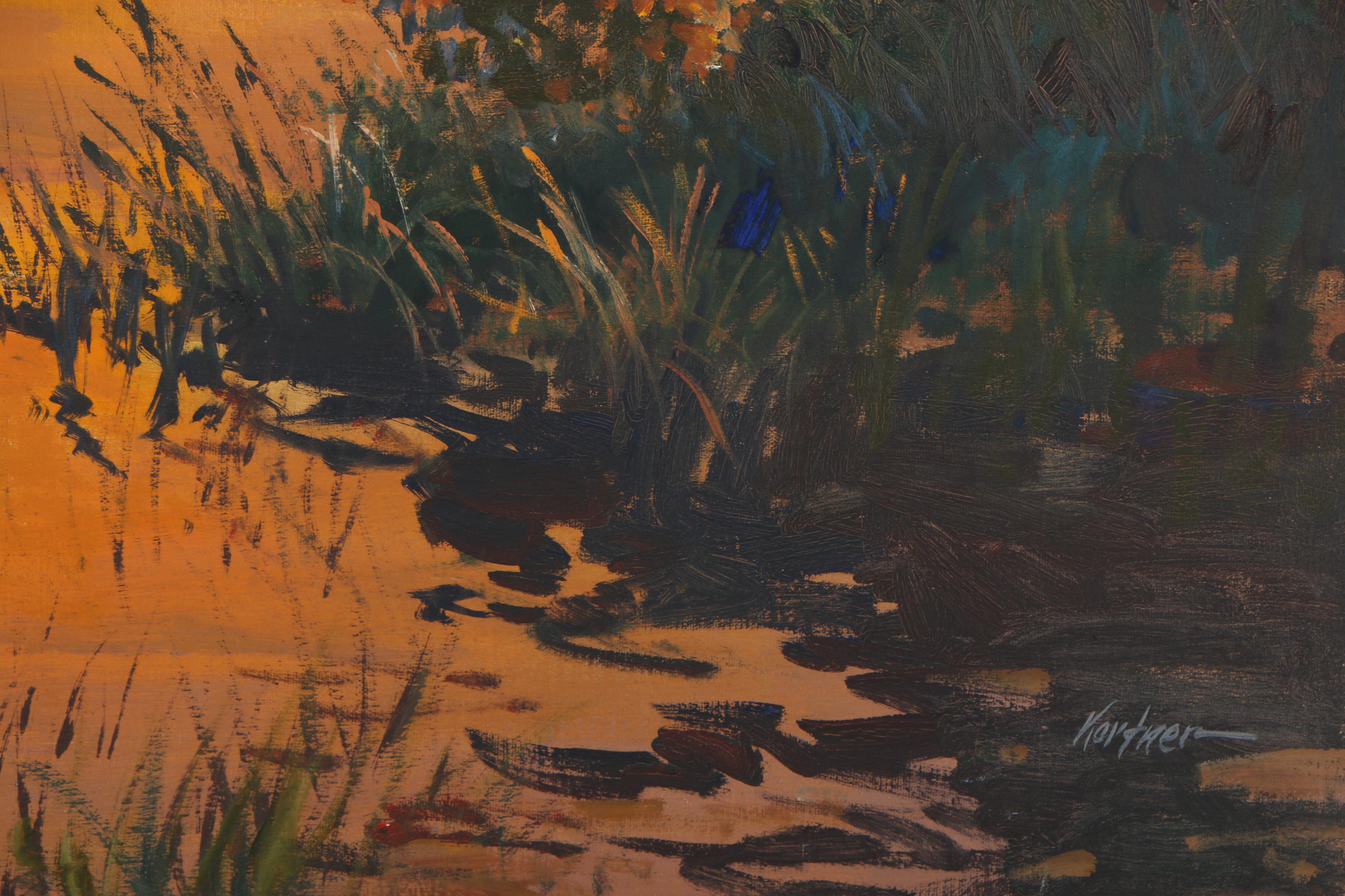 Alexander Kortner Oil Painting "Everglades Sunset"