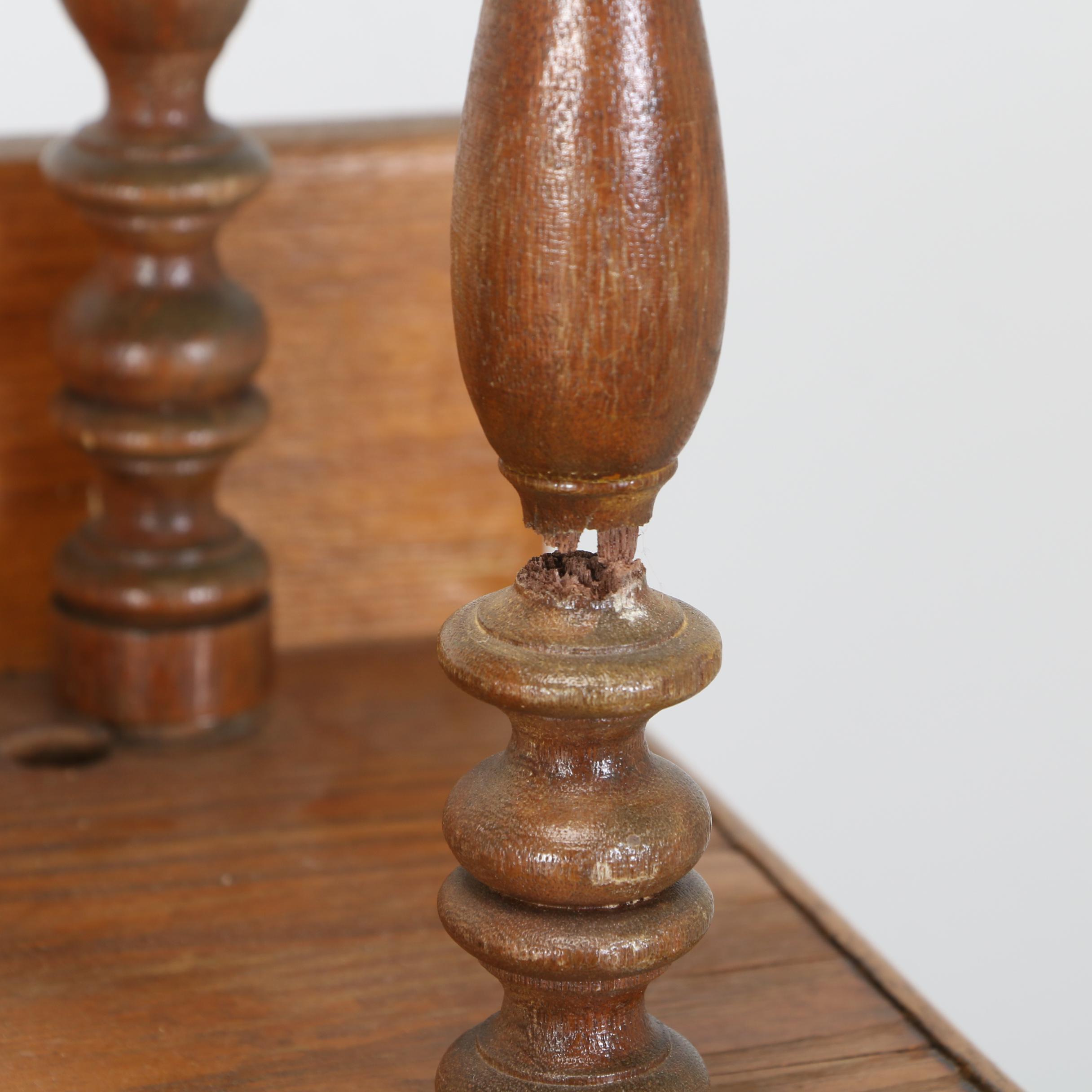 Oversized Oak Train Station Desk, Norfolk & Western Railway, Early 20th Century