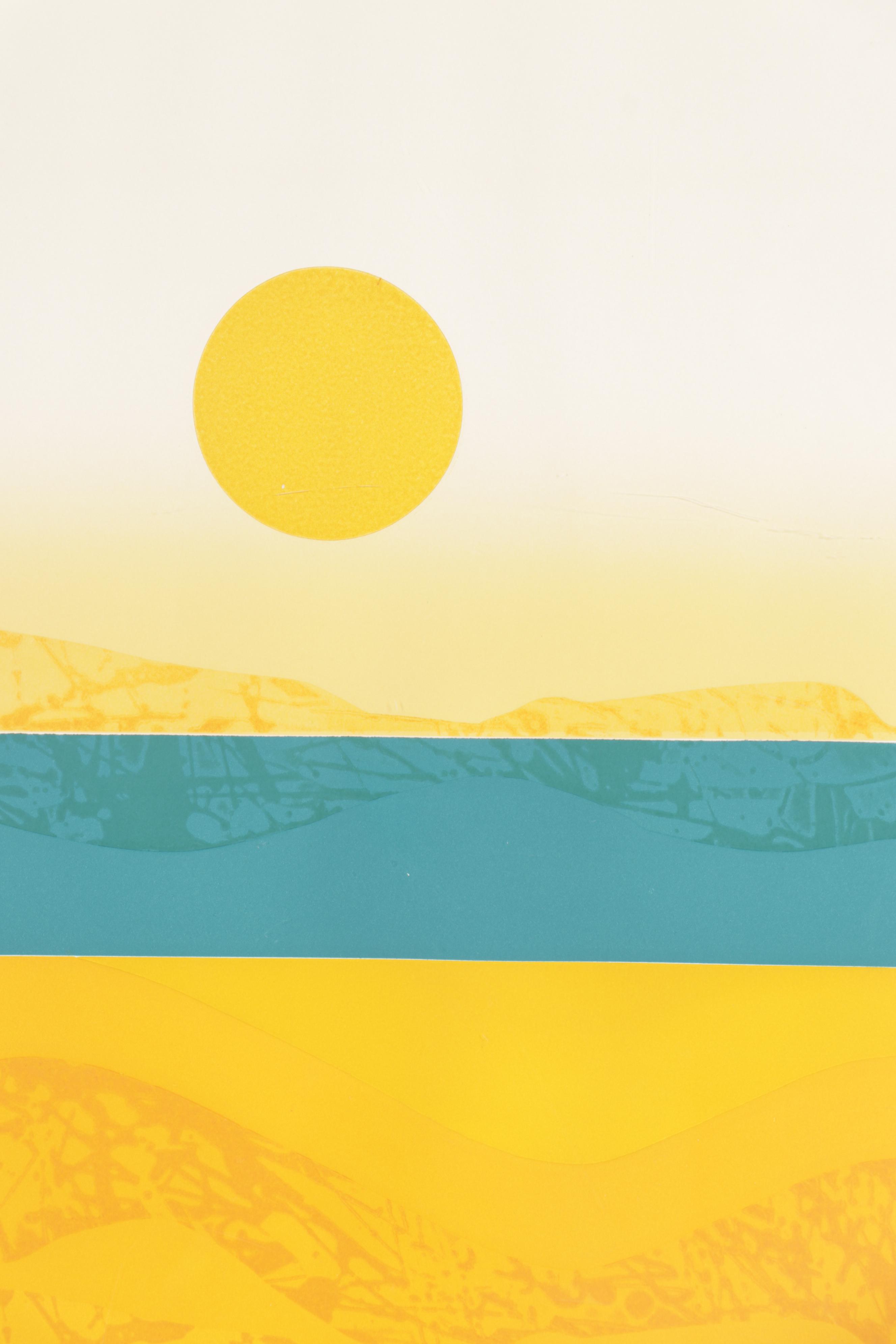 Cecila Davila ("Cecy") Etching "Sunny Beach"