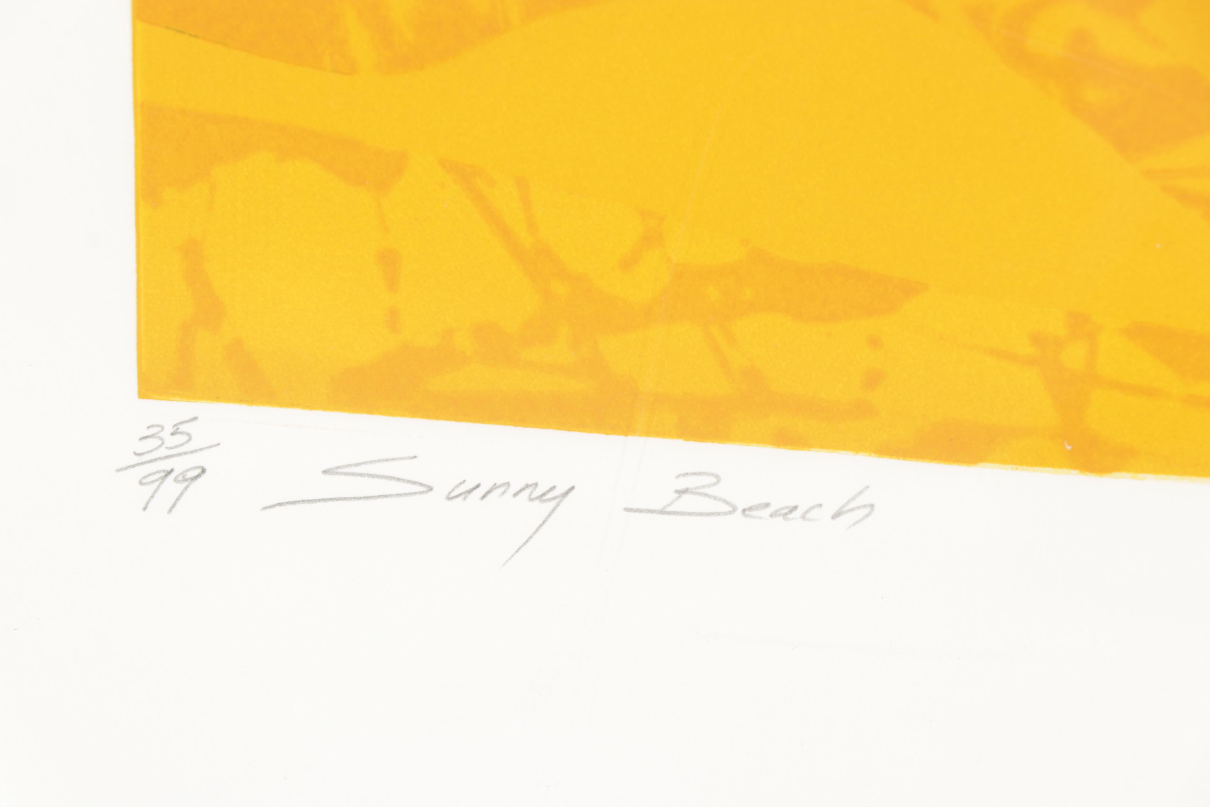 Cecila Davila ("Cecy") Etching "Sunny Beach"