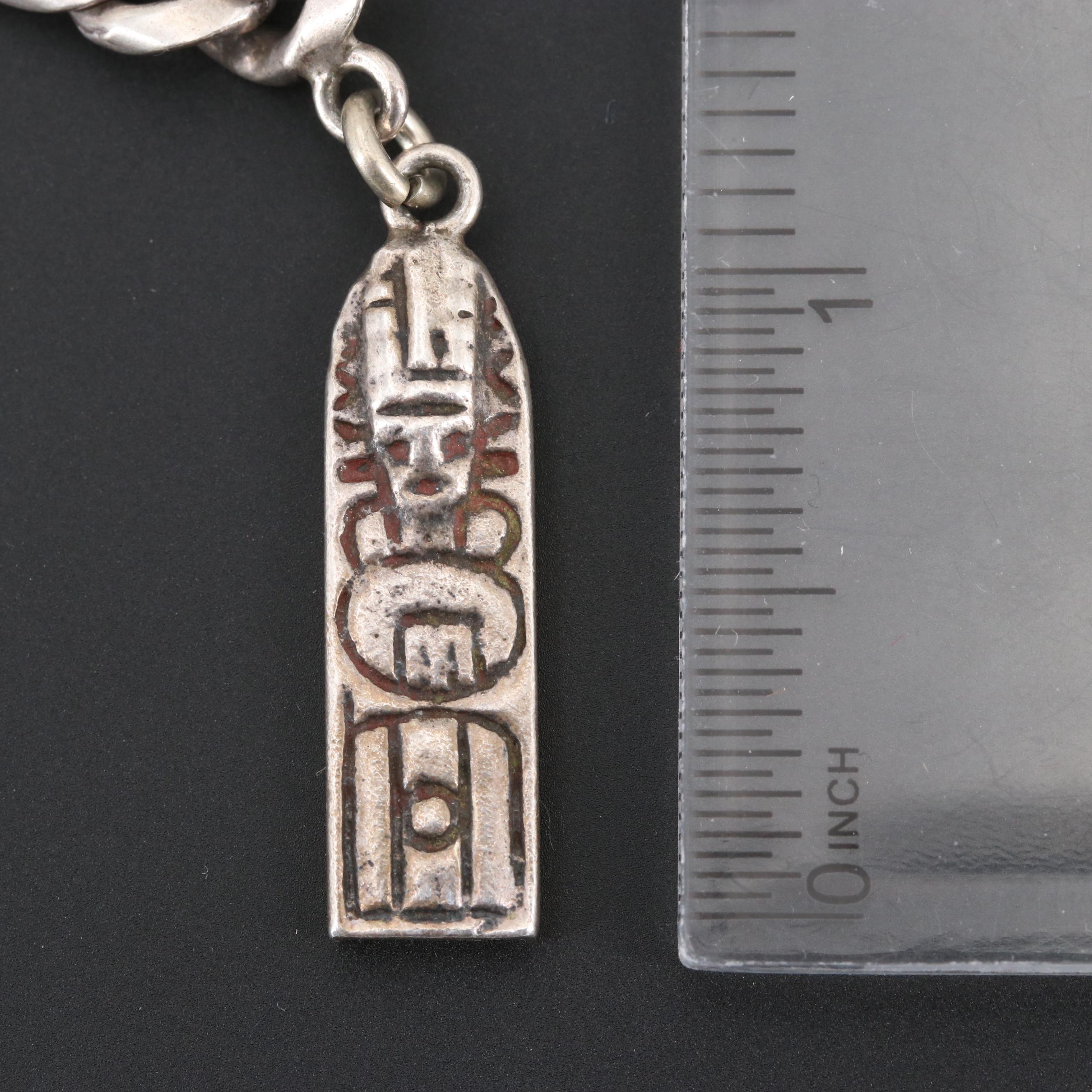 Mexican Sterling Silver Bracelets Including Imitation Gemstones