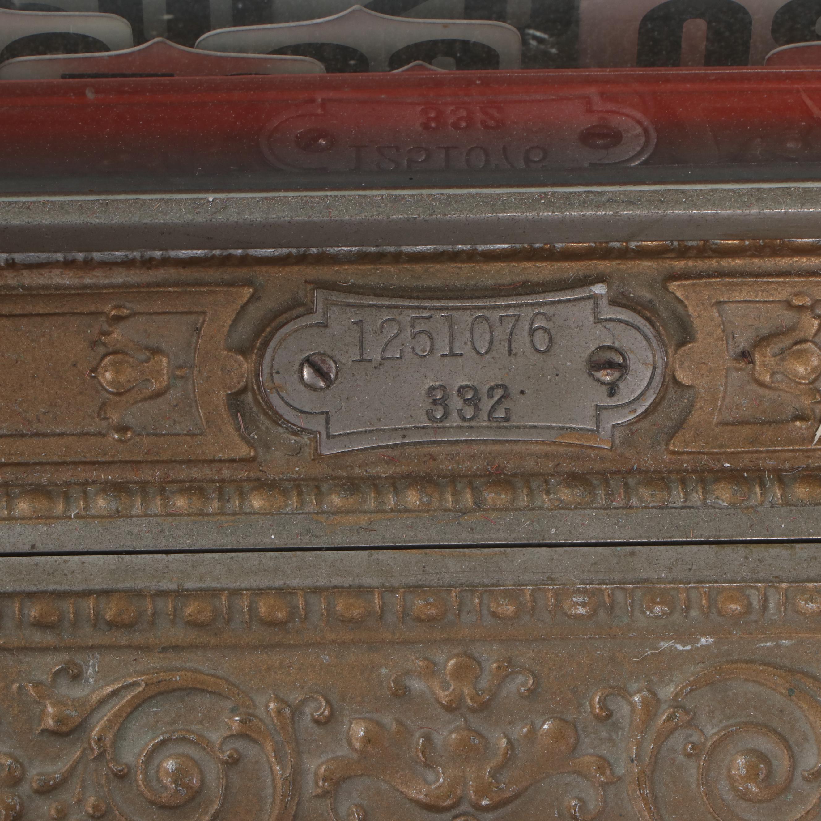 Antique National Cash Register Model 332