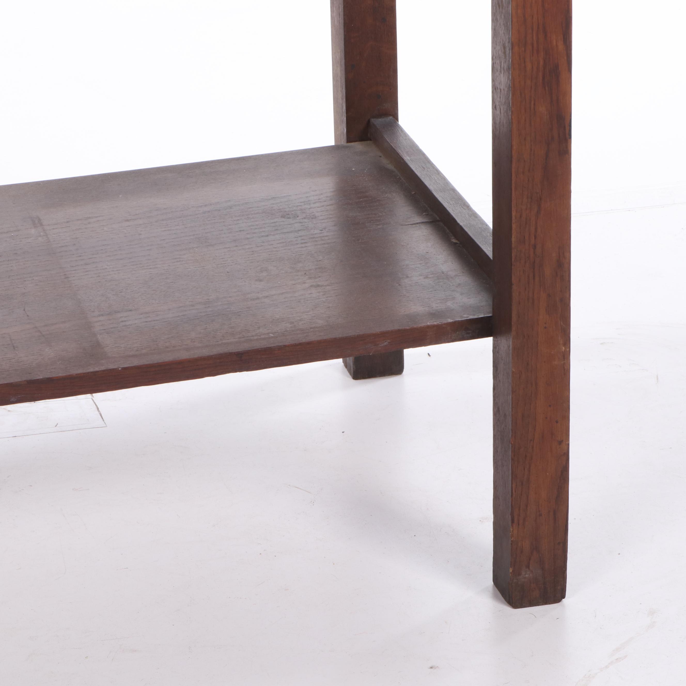 Heywood Bros. & Wakefield Mission Oak Library Table, Early 20th Century