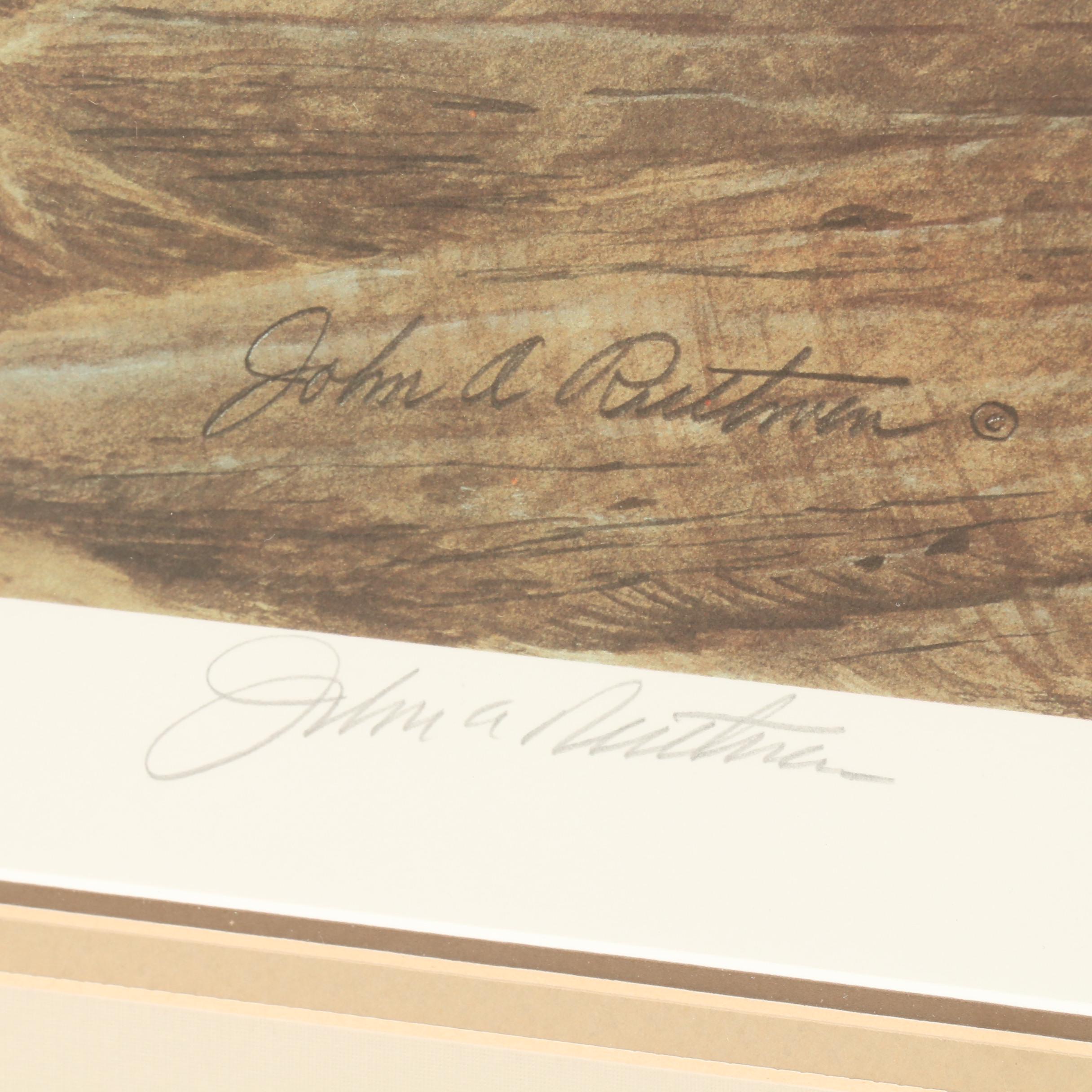 John Ruthven Offset Lithograph after "Edge Birds: Bobwhite Quail"