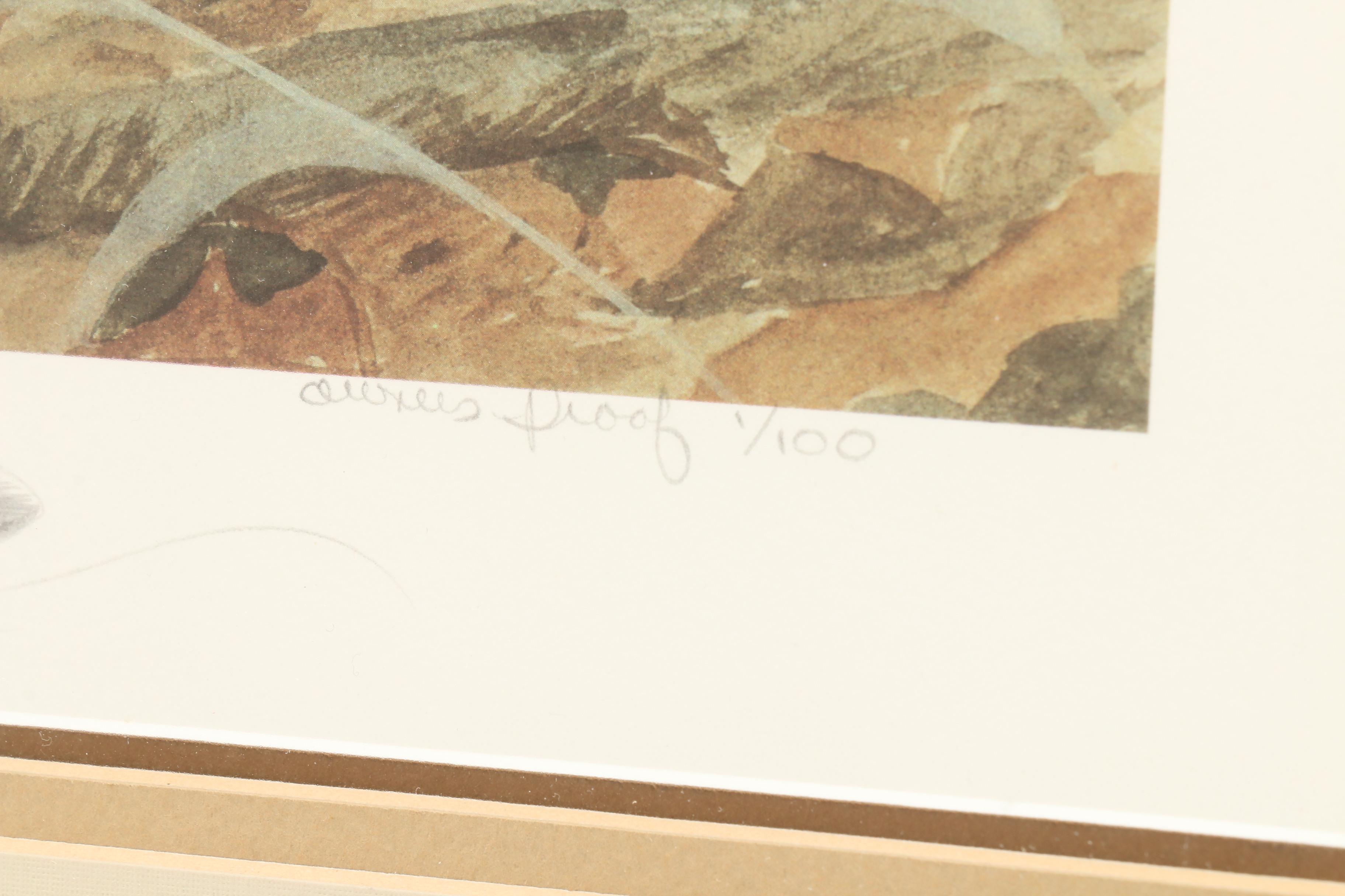 John Ruthven Offset Lithograph after "Edge Birds: Bobwhite Quail"