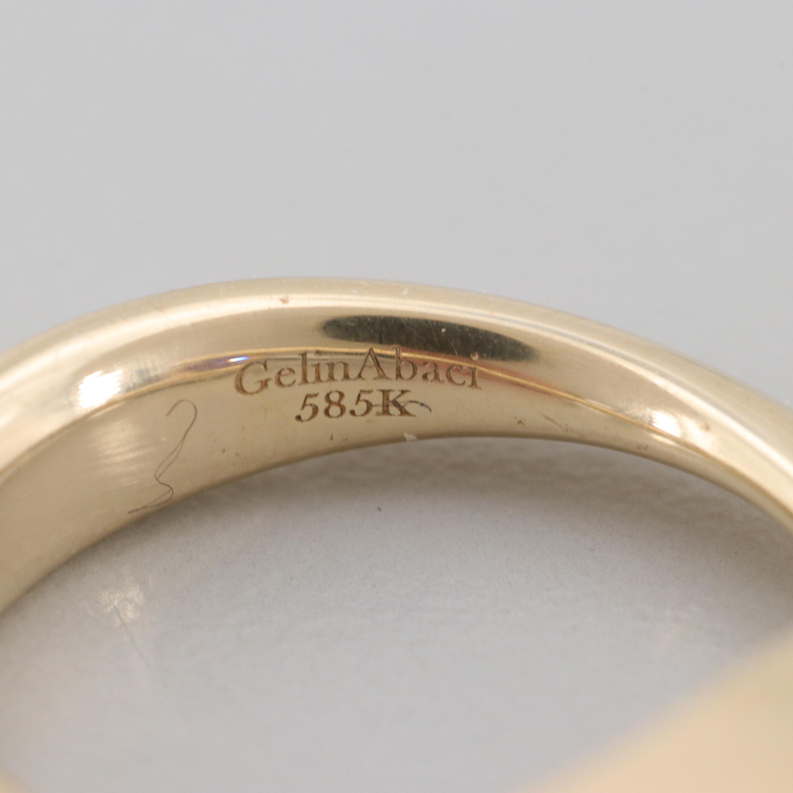 Gelin Abaci 14K Yellow Gold Amethyst Ring