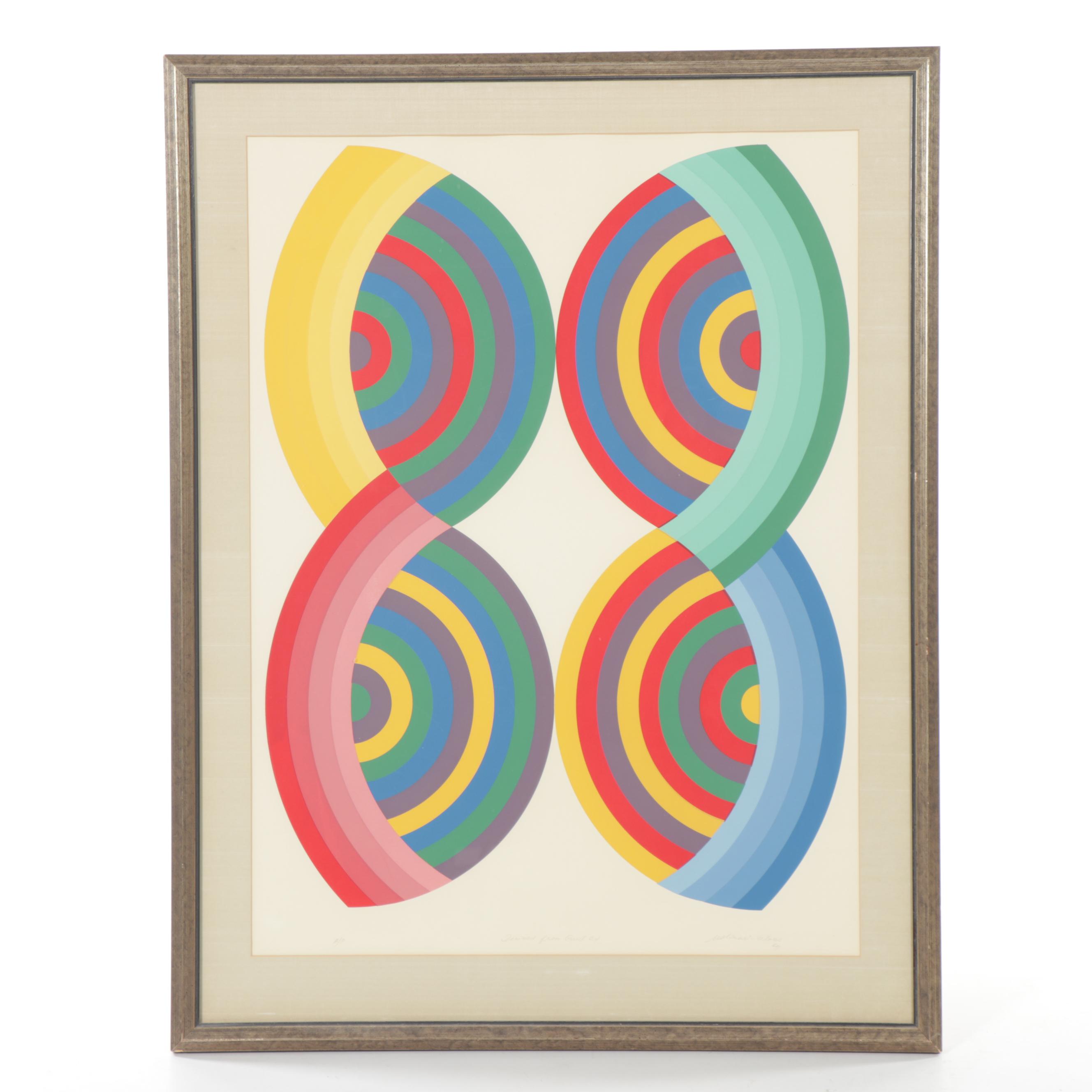 Luis Molinari-Flores Serigraph "Derived from Const. Ex."