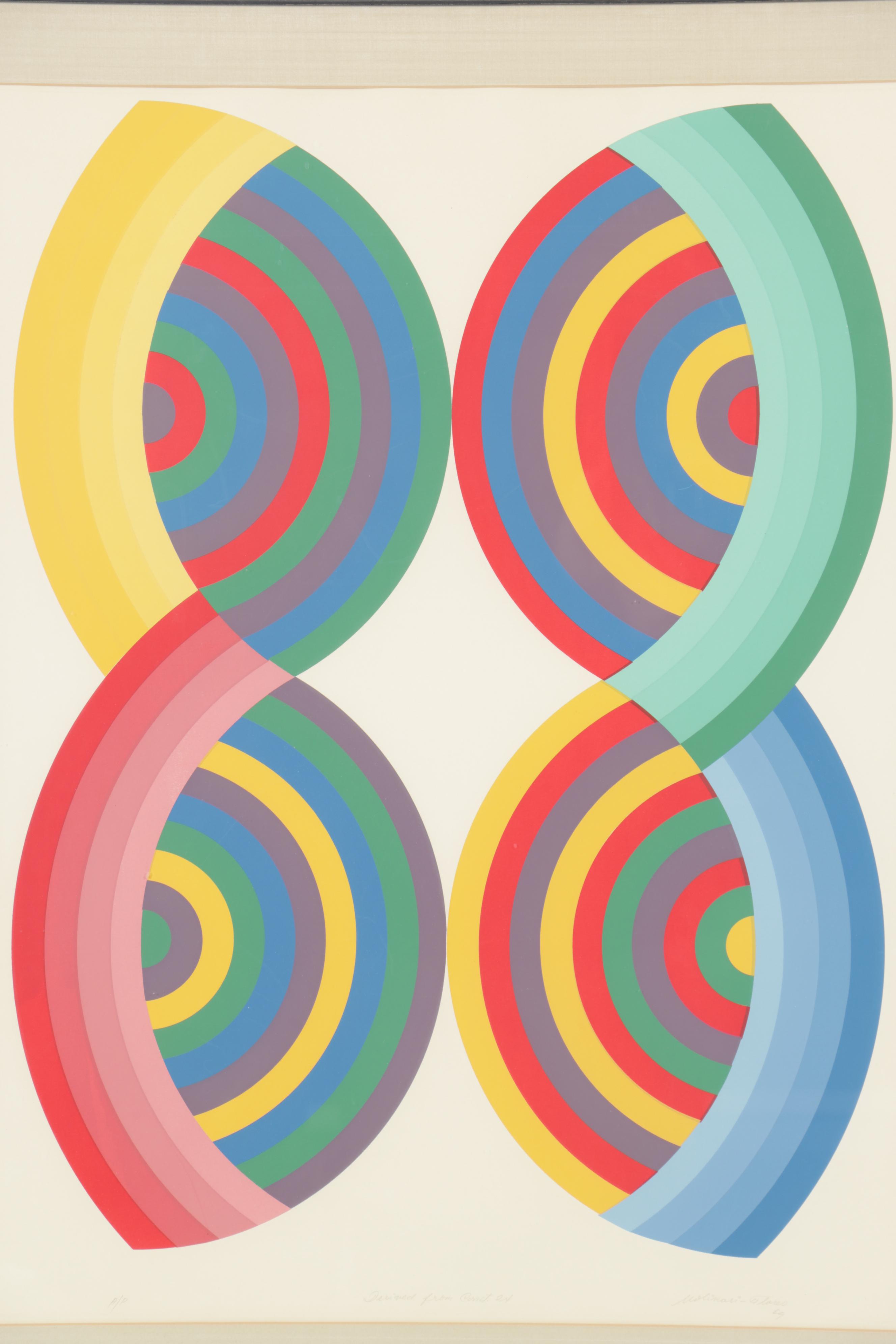 Luis Molinari-Flores Serigraph "Derived from Const. Ex."