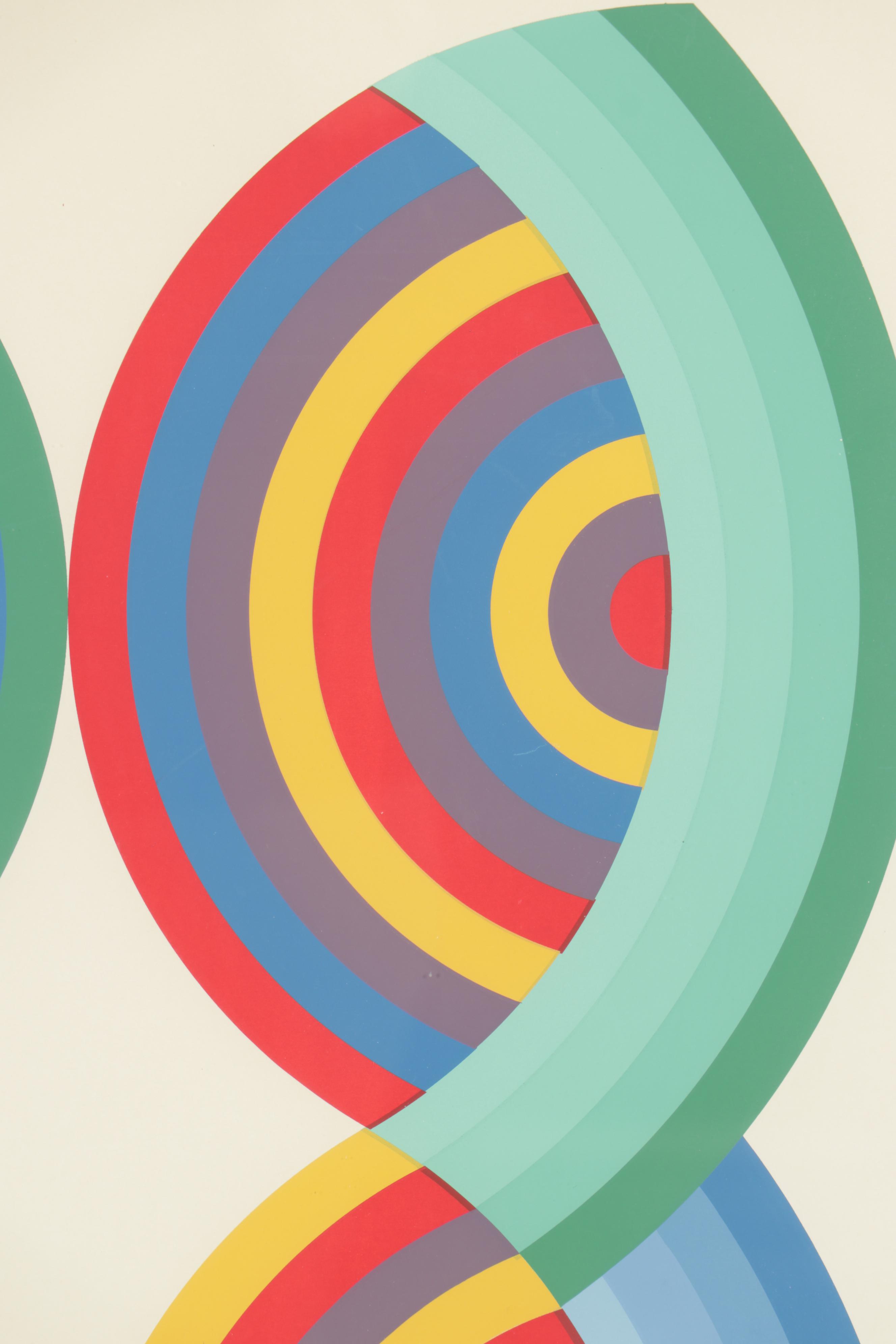 Luis Molinari-Flores Serigraph "Derived from Const. Ex."