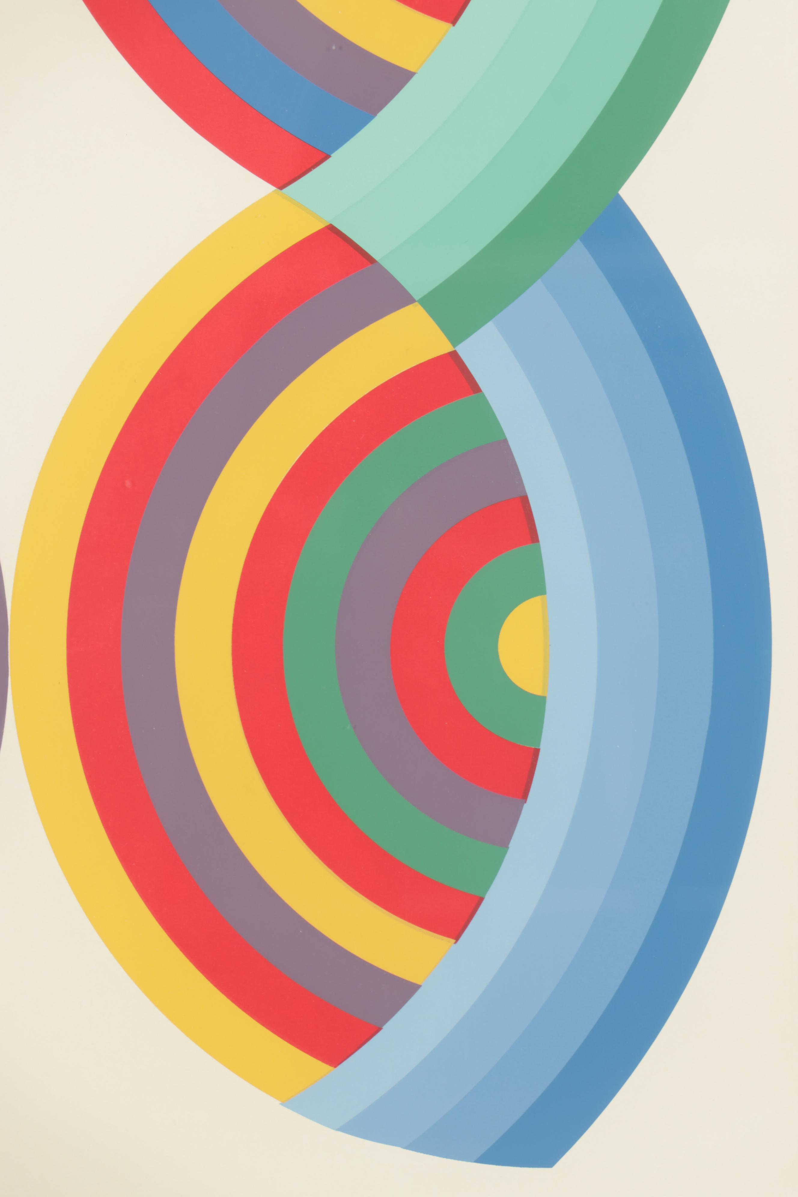 Luis Molinari-Flores Serigraph "Derived from Const. Ex."