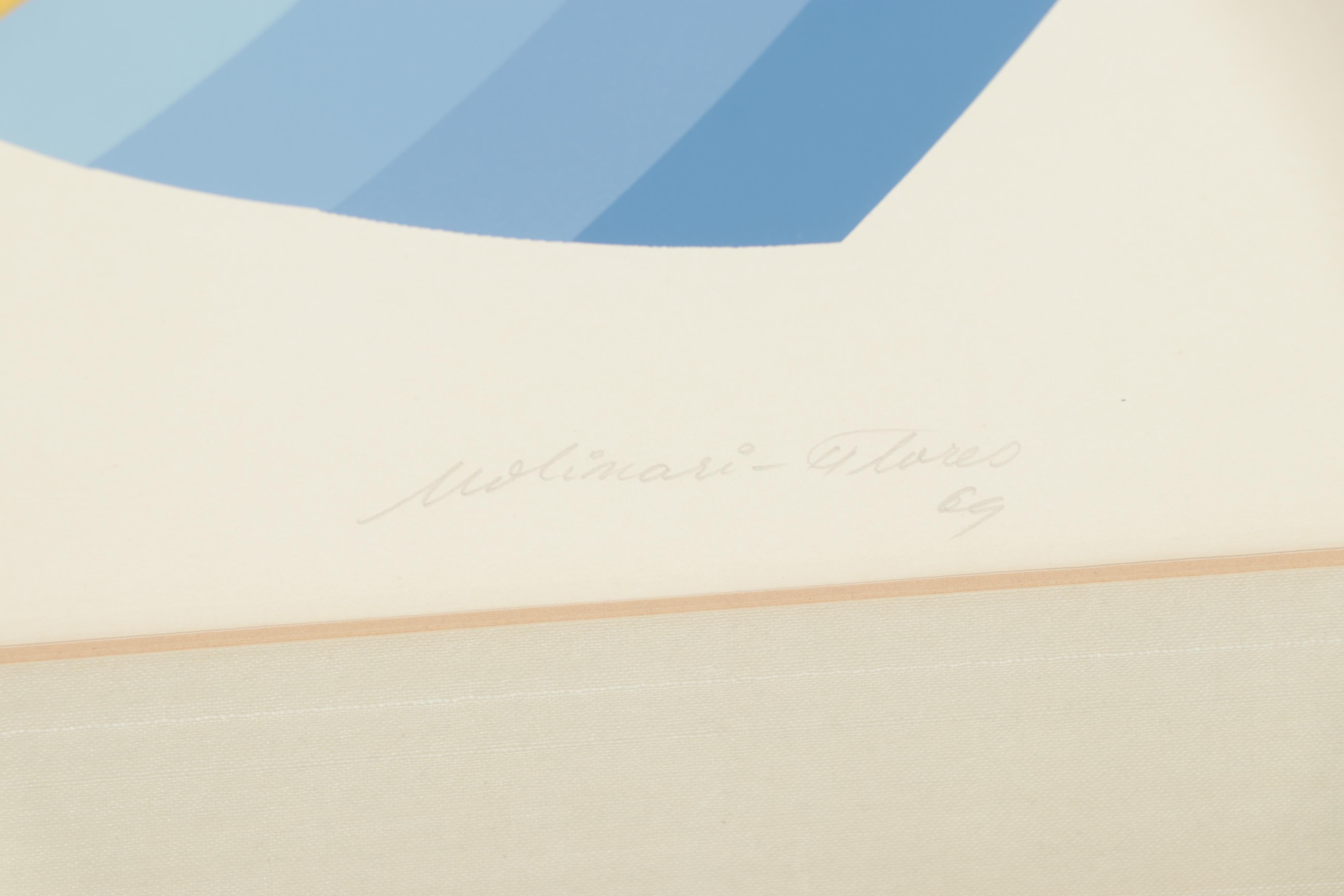 Luis Molinari-Flores Serigraph "Derived from Const. Ex."