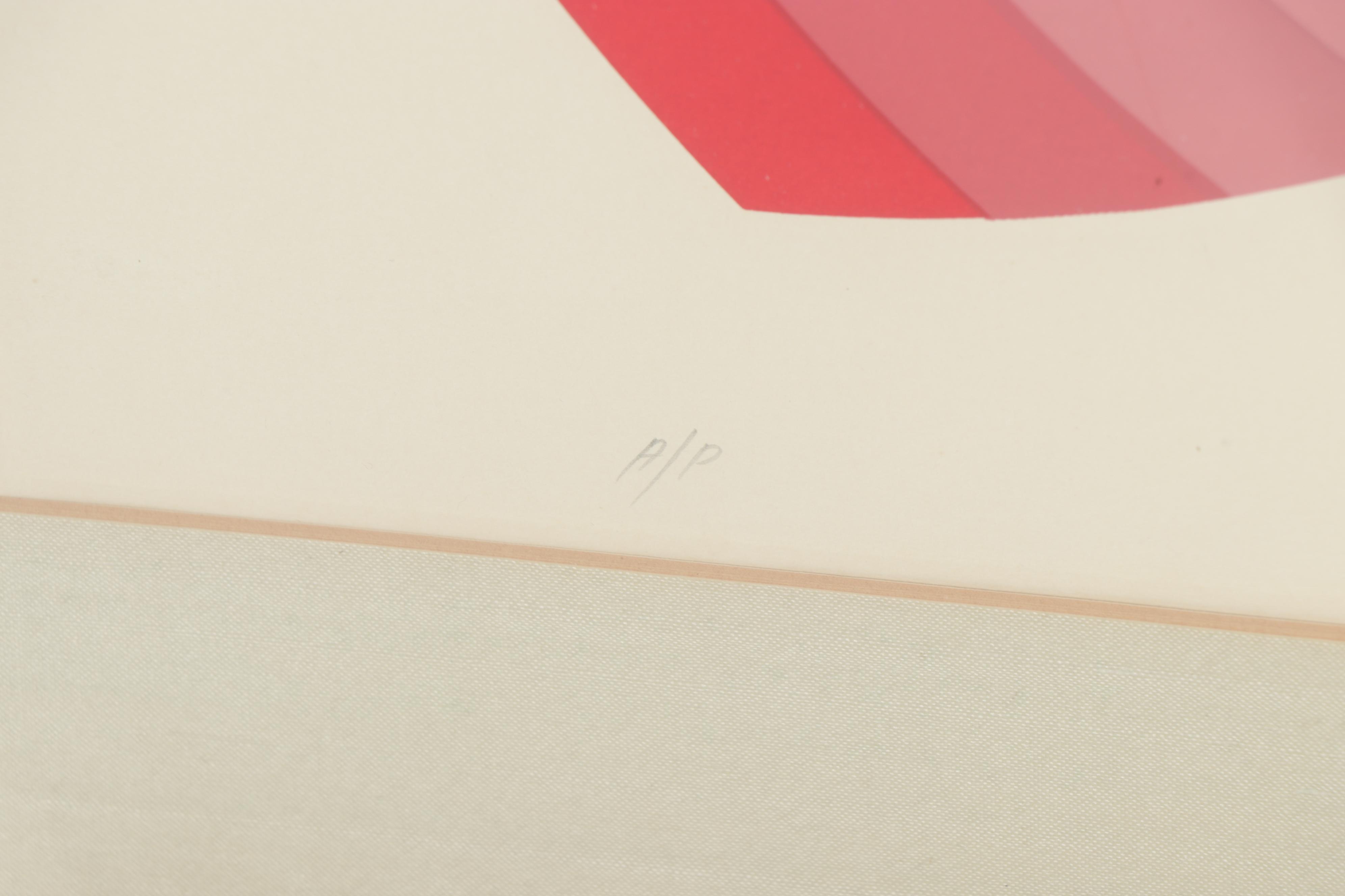 Luis Molinari-Flores Serigraph "Derived from Const. Ex."