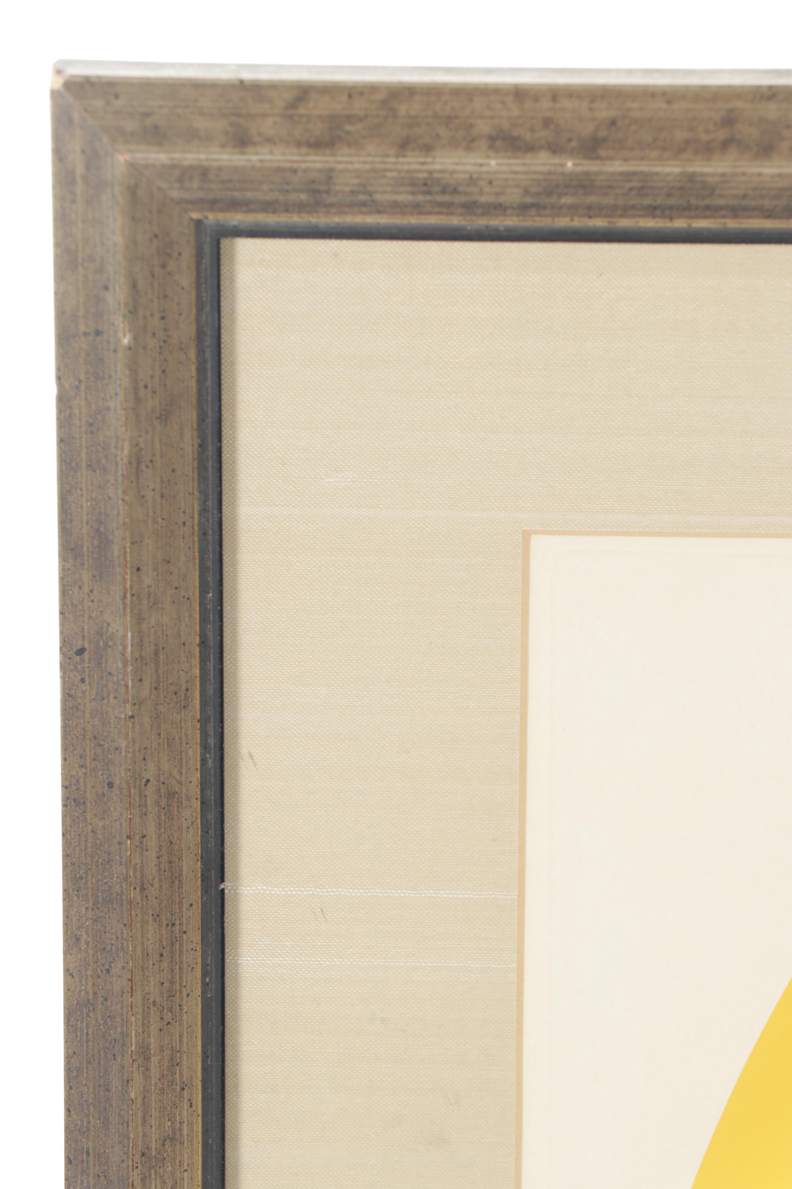 Luis Molinari-Flores Serigraph "Derived from Const. Ex."