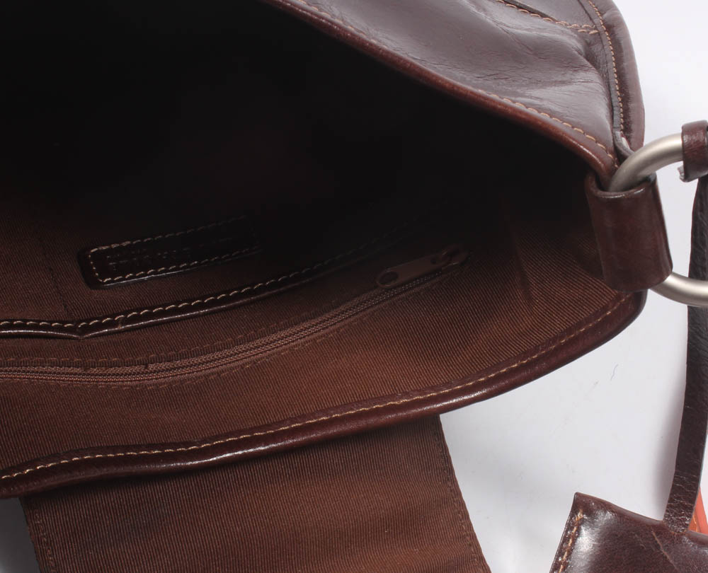 Tory Burch Orange Leather Crossbody Purse and Kenneth Cole Leather Hobo Bag