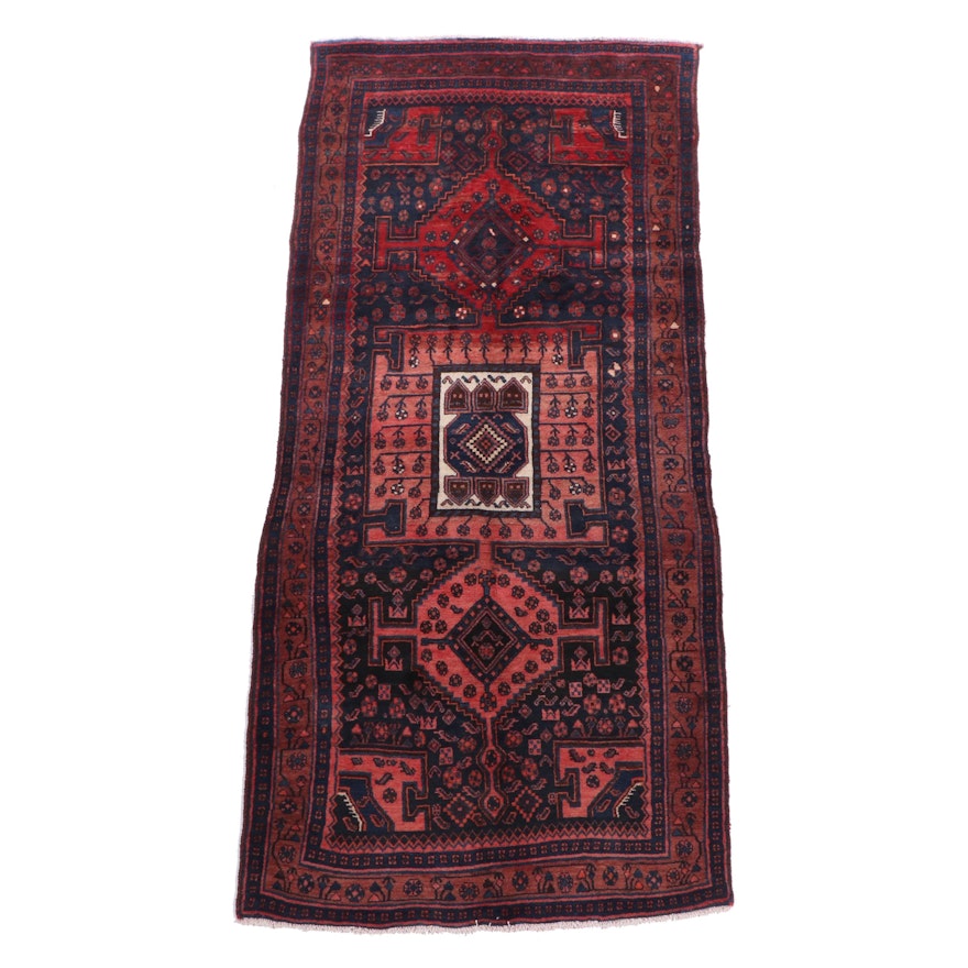 Hand-Knotted Persian Kakaberu Wool Area Rug