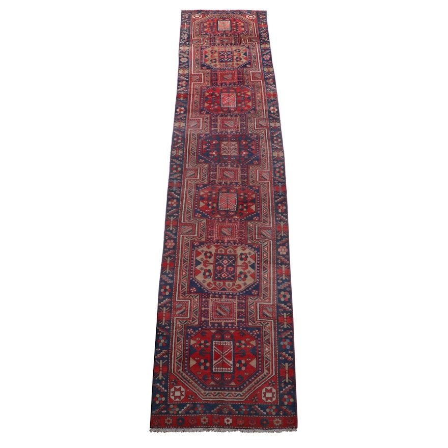 Hand-Knotted Eastern Anatolian Wool Carpet Runner