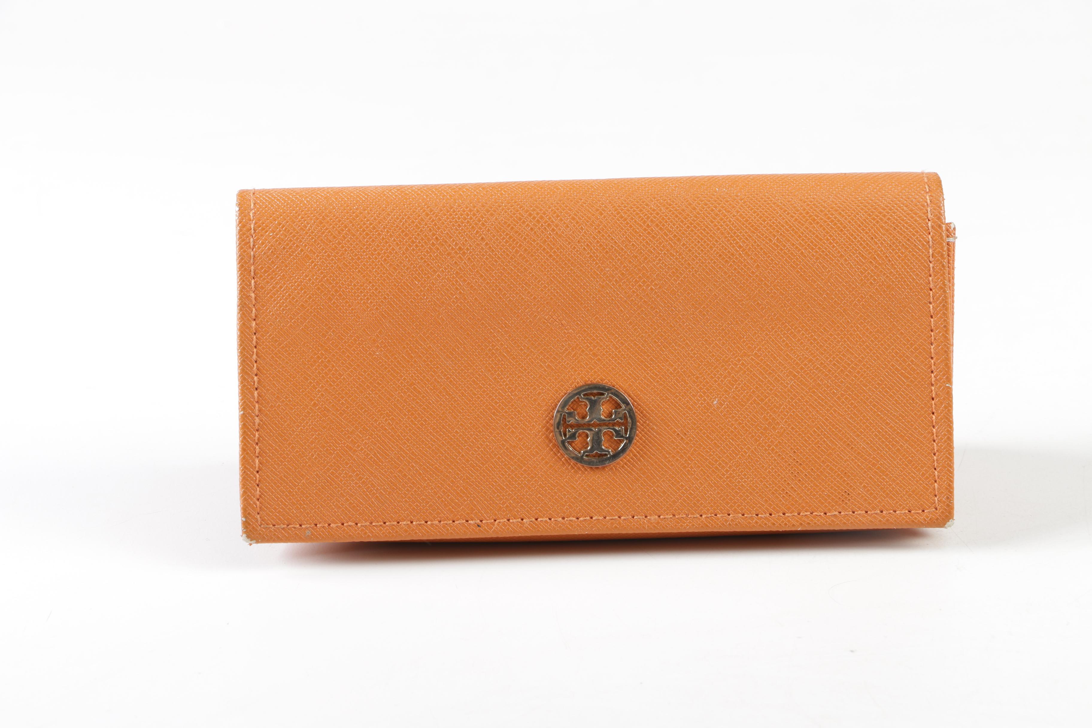 Tory Burch Polarized Black Modified Cat Eye Sunglasses with Case