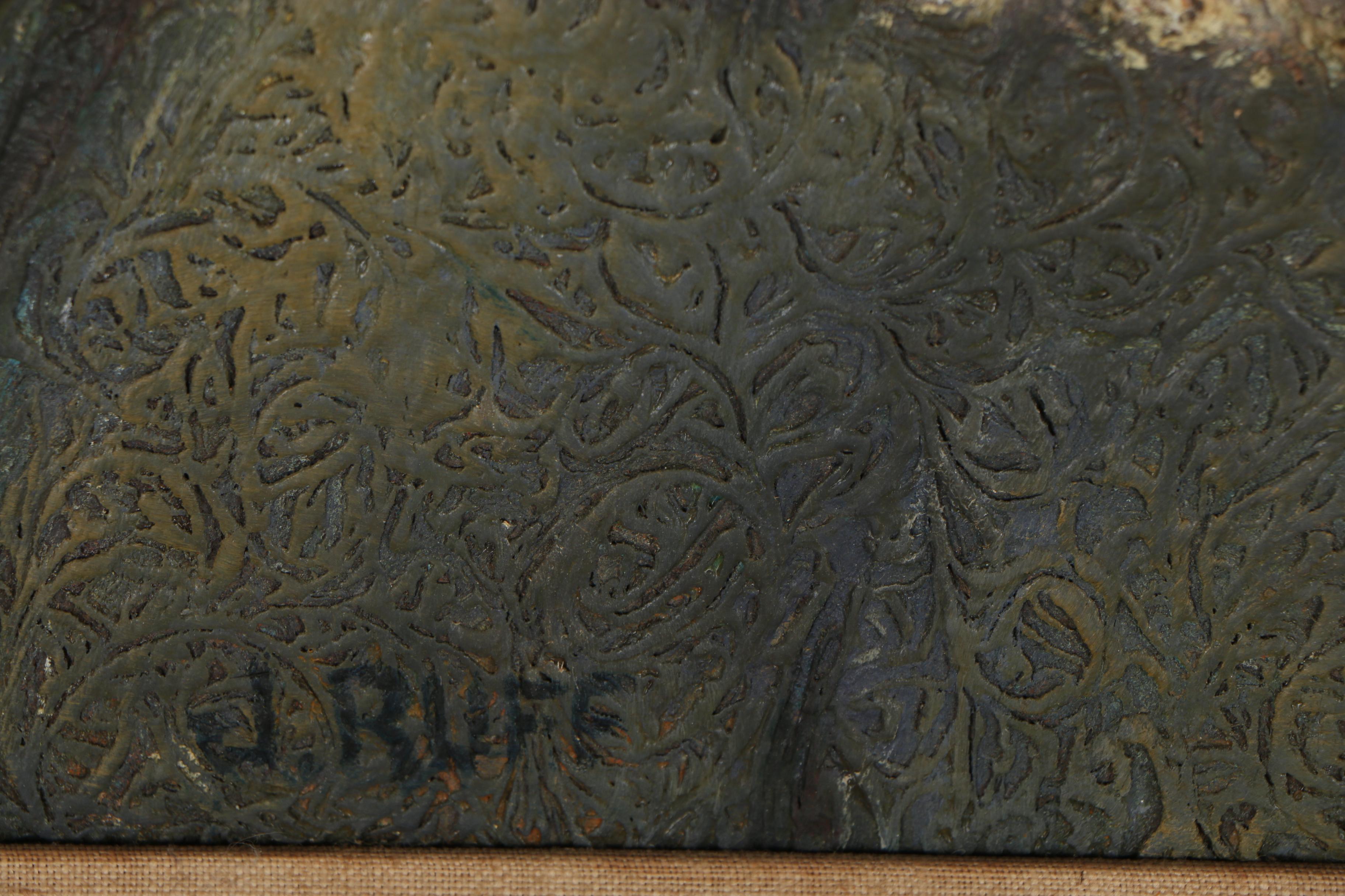 June Ruff Oil Portrait "Madonna with 'Paten' Background"