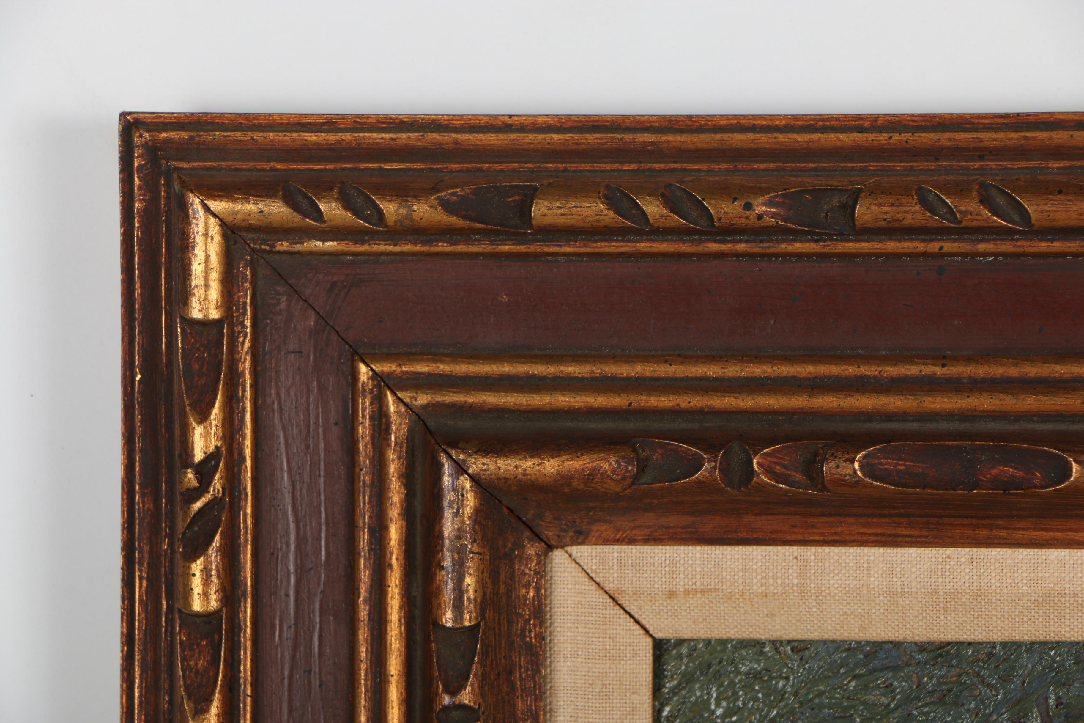 June Ruff Oil Portrait "Madonna with 'Paten' Background"