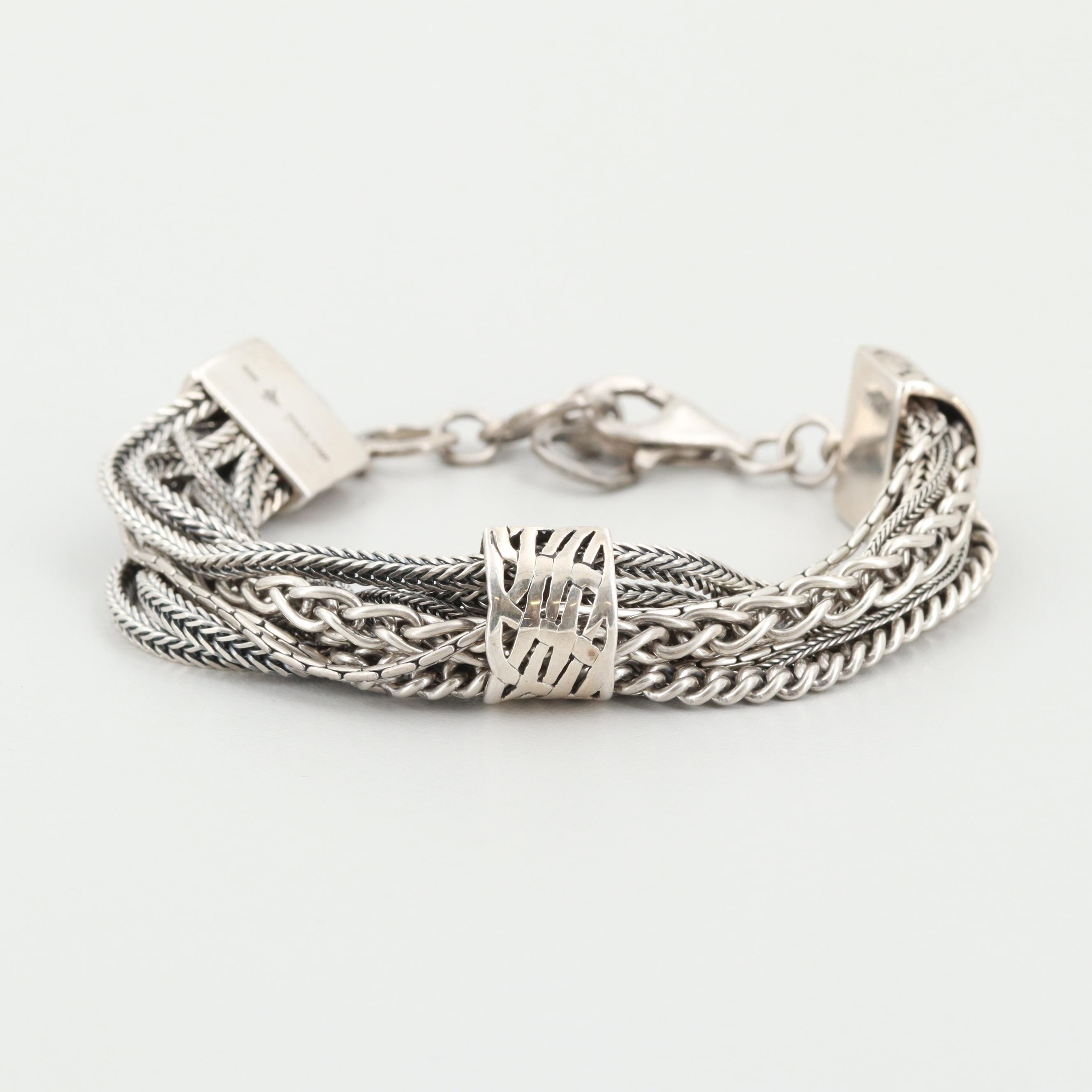Silpada "Talk of the Town" Sterling Silver Multi-Strand Bracelet