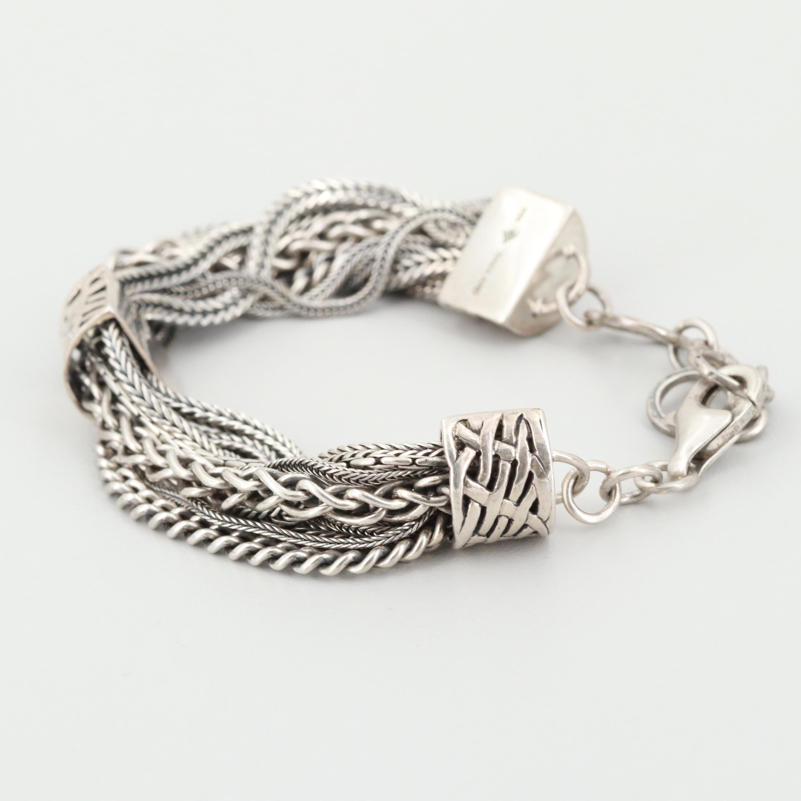 Silpada "Talk of the Town" Sterling Silver Multi-Strand Bracelet