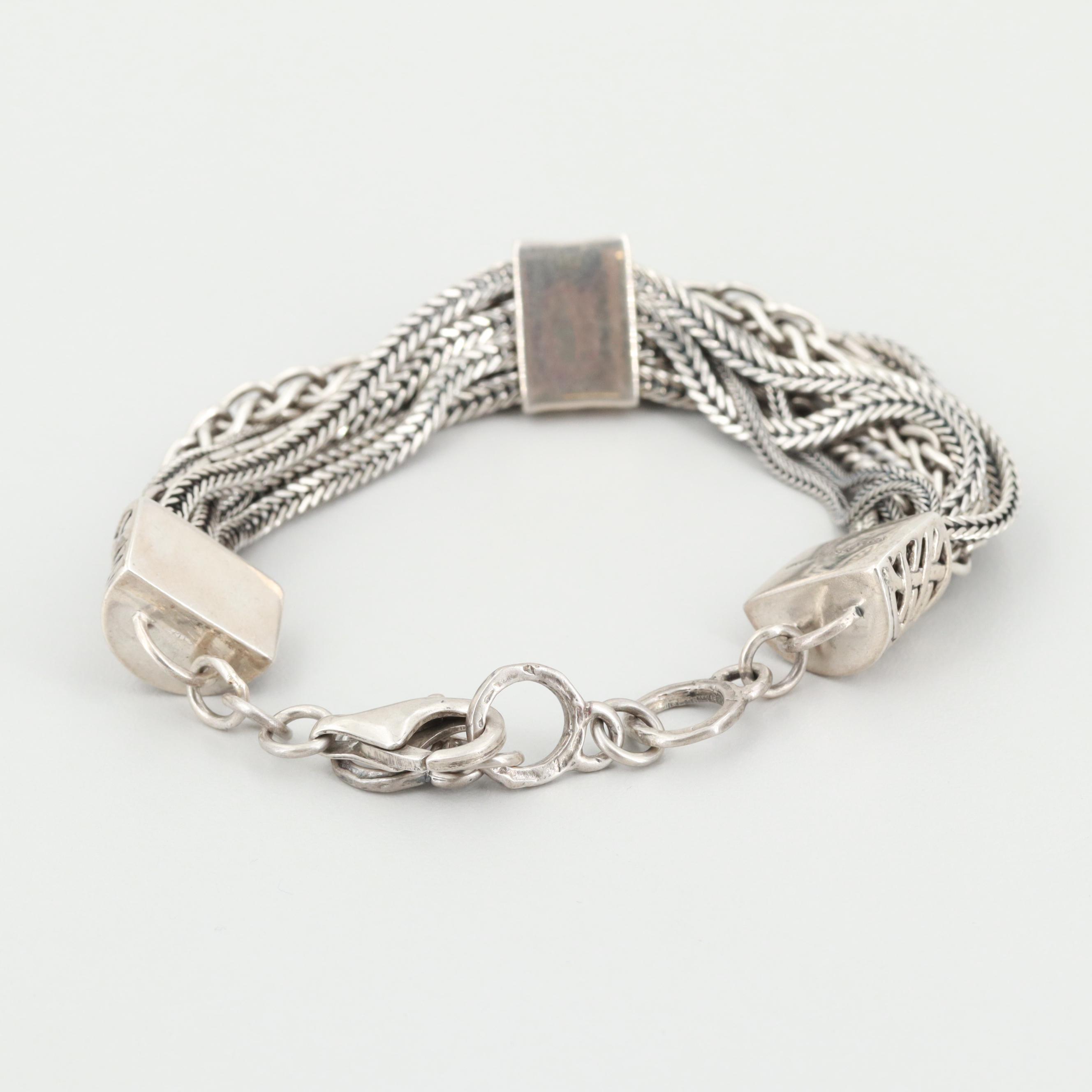 Silpada "Talk of the Town" Sterling Silver Multi-Strand Bracelet