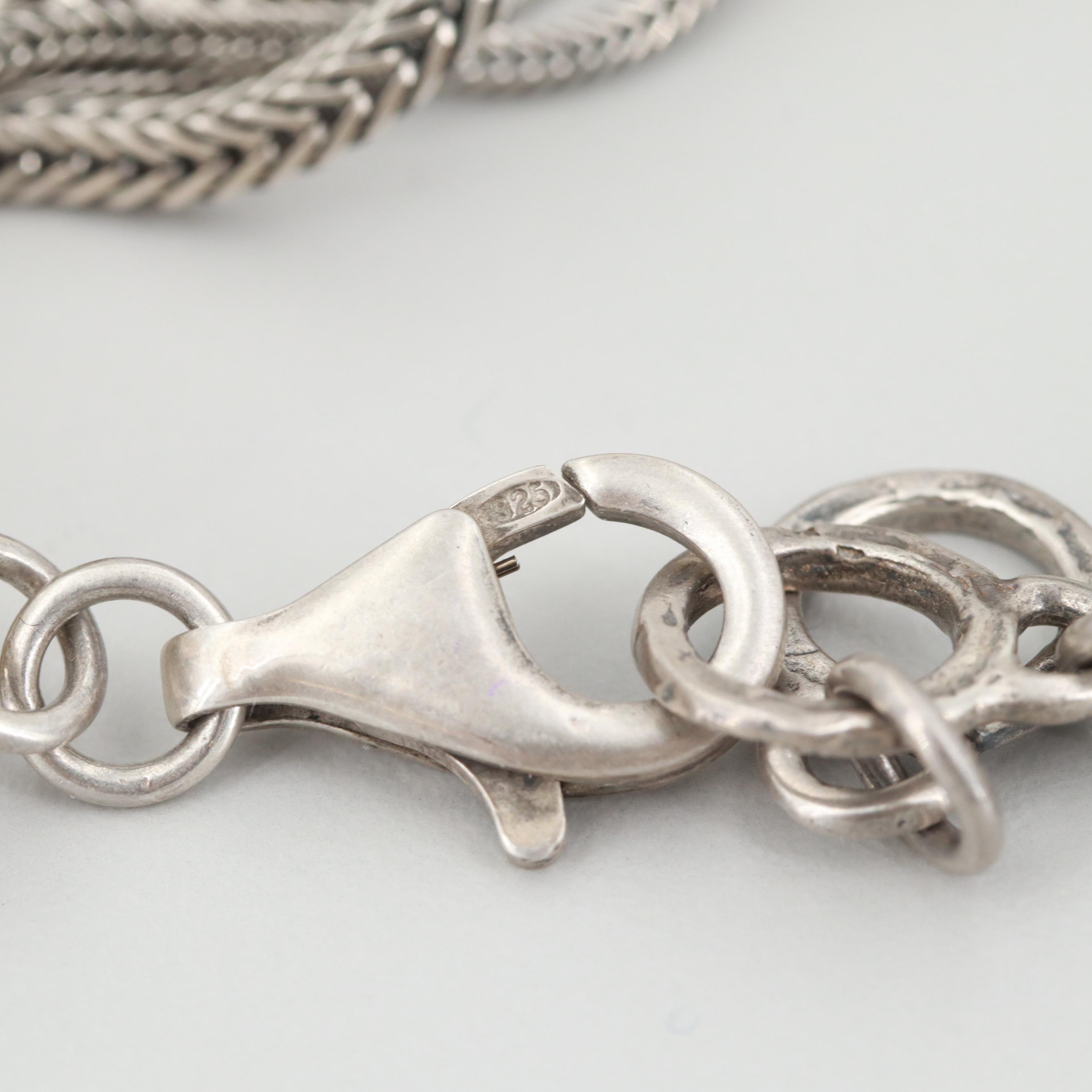 Silpada "Talk of the Town" Sterling Silver Multi-Strand Bracelet