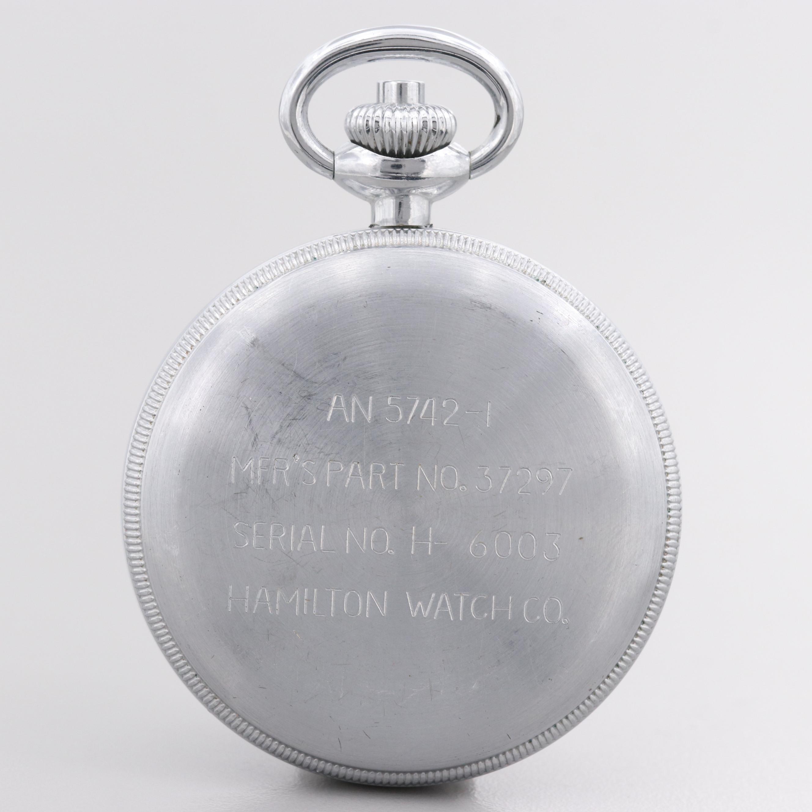 Hamilton WWII Model 23 Military Issue Chronograph Pocket Watch