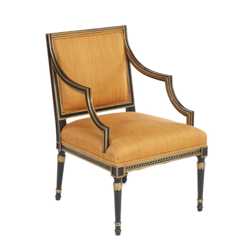 Kindel Empire Style Square Back Armchair