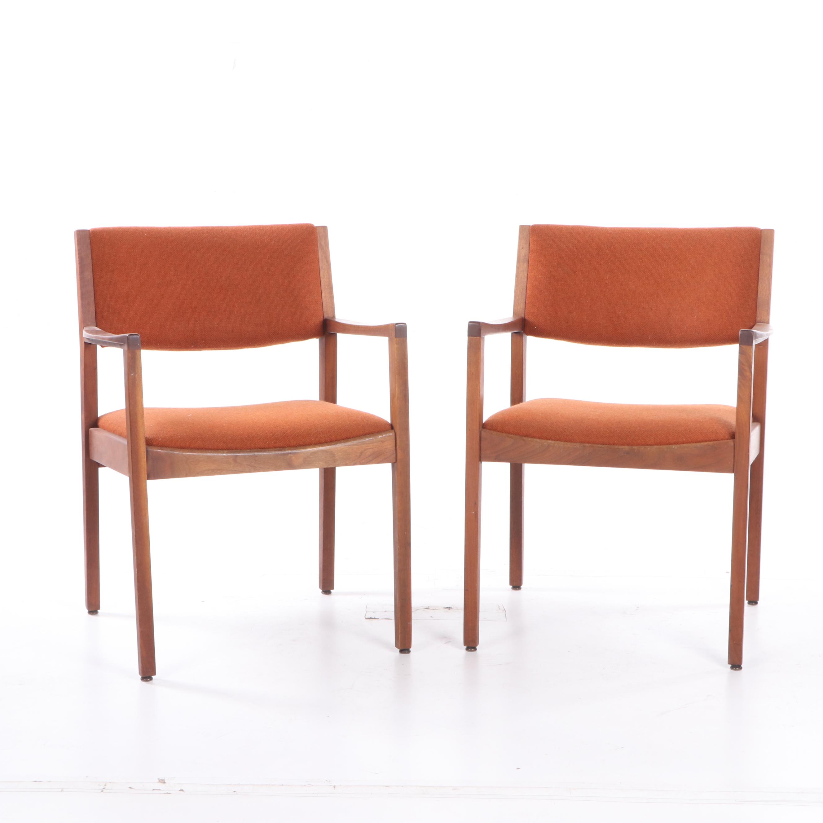 The Taylor Chair Company Mid Century Modern Teak Armchairs