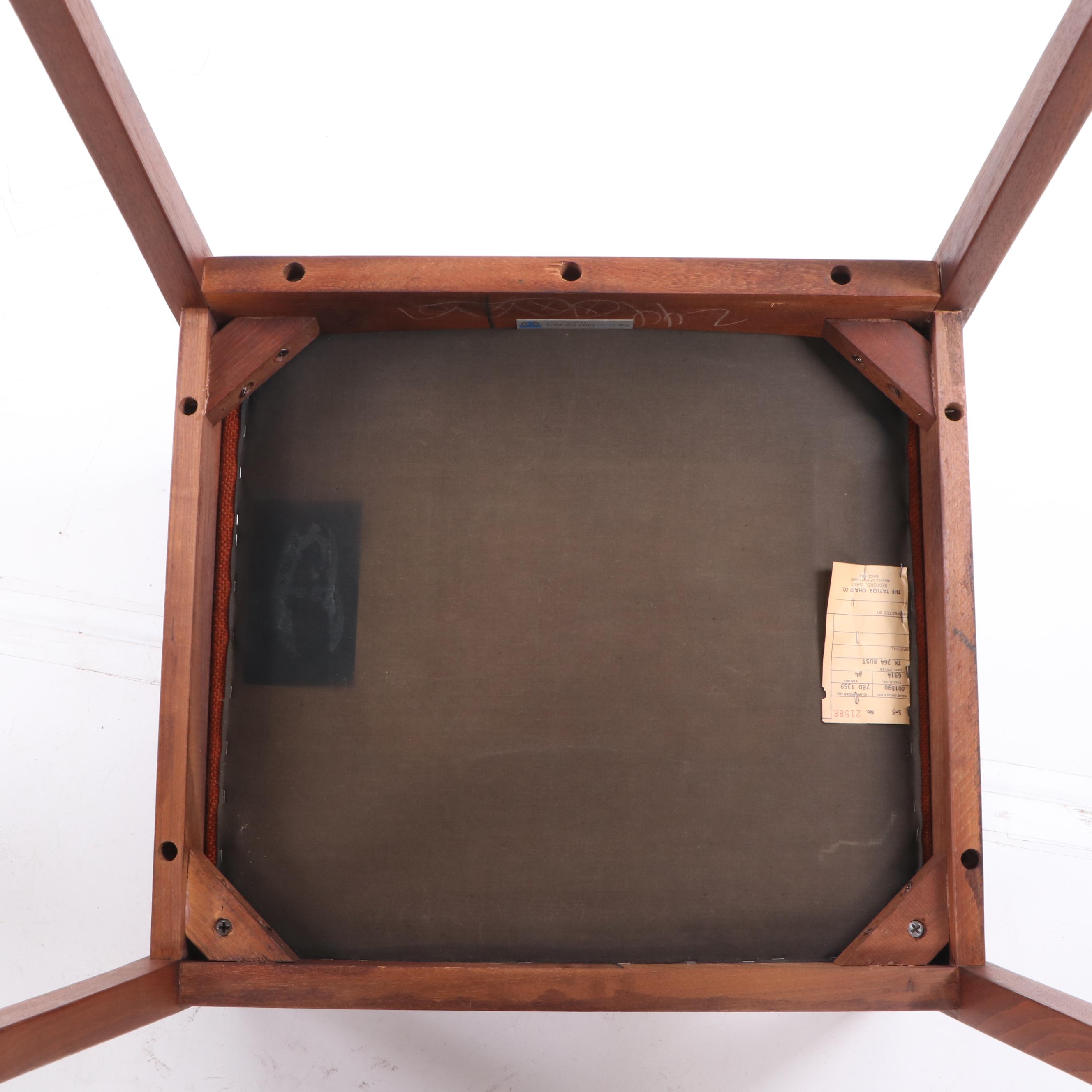 The Taylor Chair Company Mid Century Modern Teak Armchairs