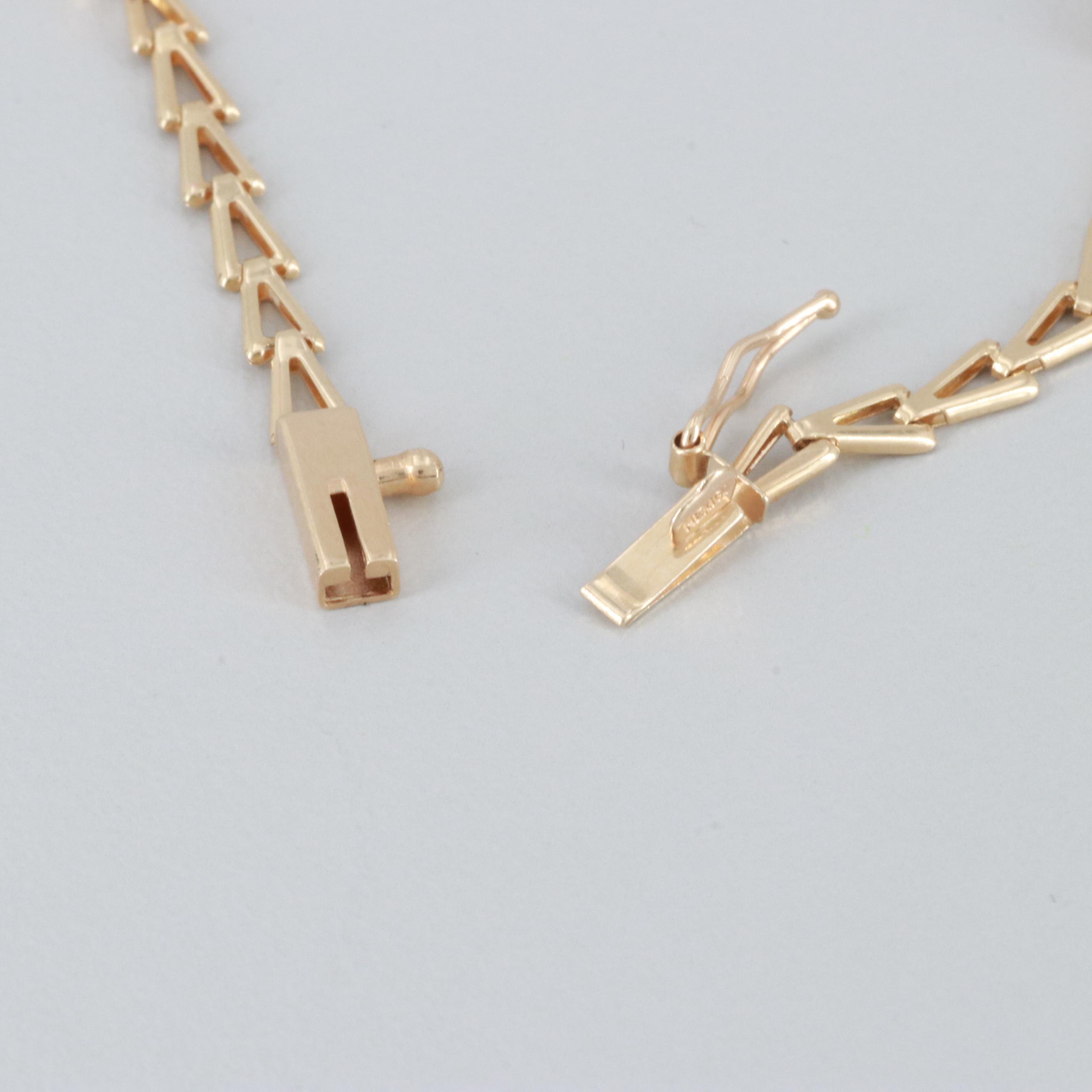 14K Yellow Gold Citrine, Peridot, Garnet, Blue Topaz and Amethyst Bracelet