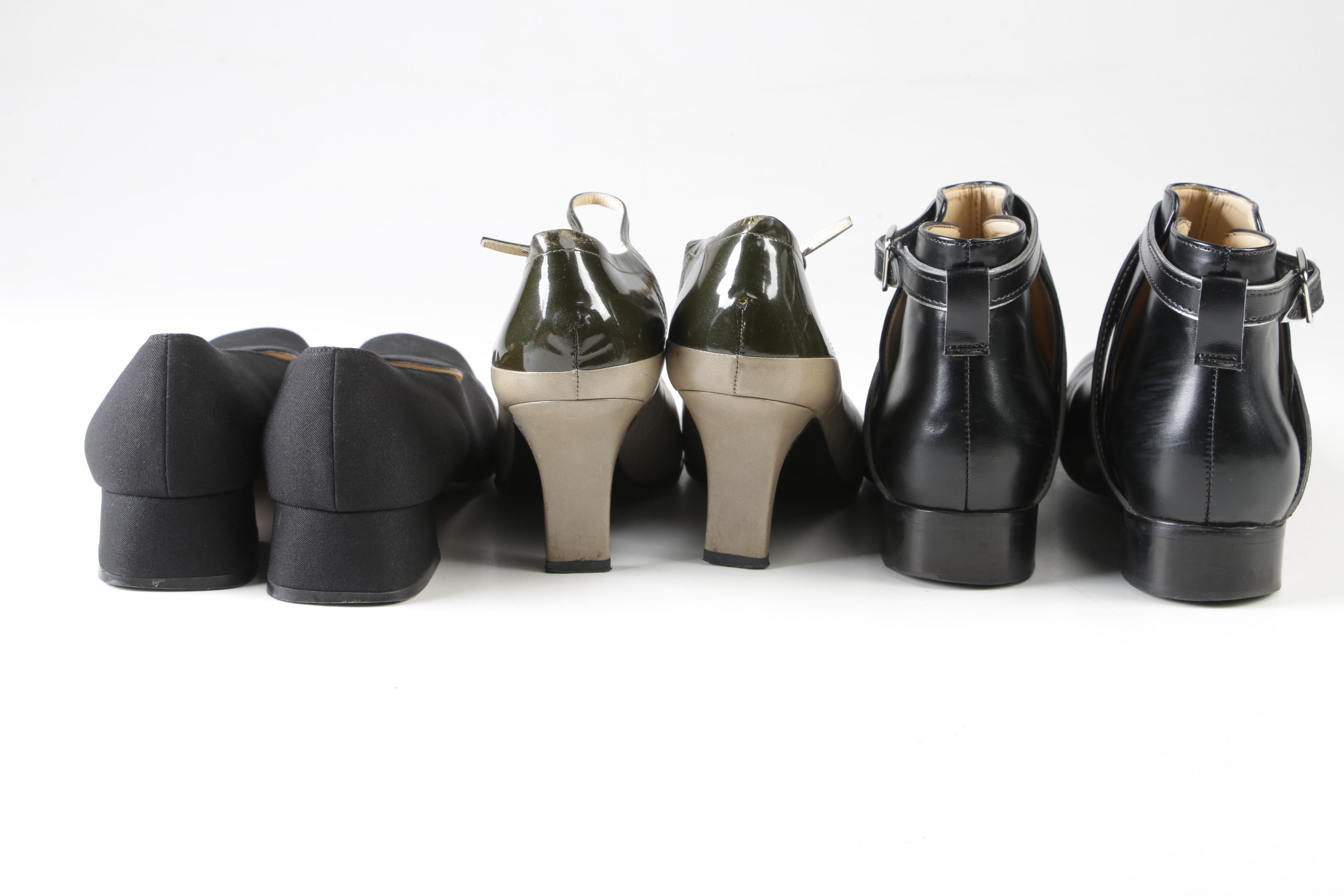 Women's Prada and Salvatore Ferragamo Heels with Minuit Sur Terre Boots