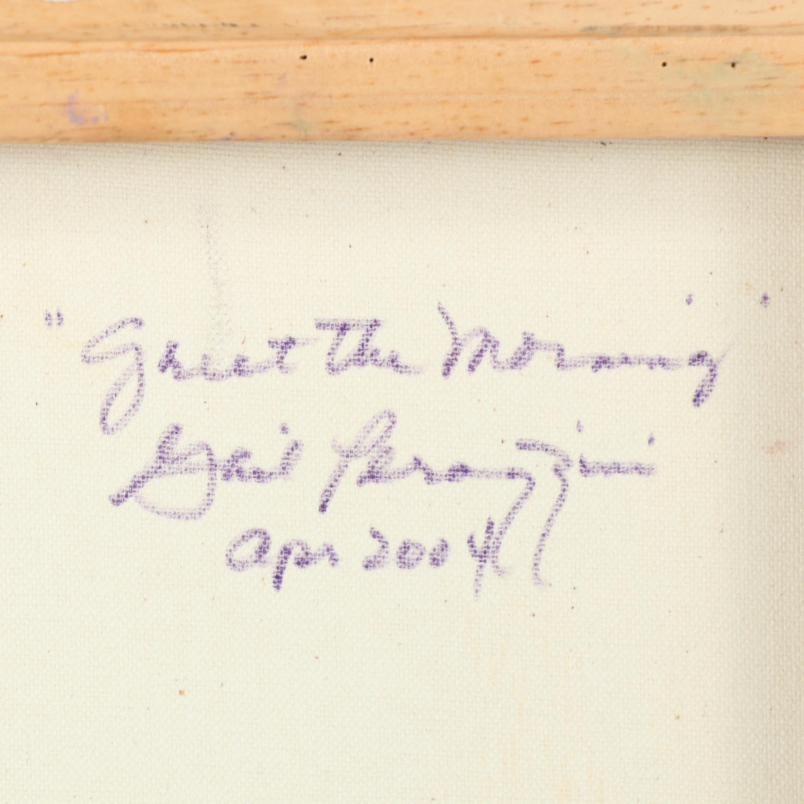 Gail Perazzini Oil Painting "Greet the Morning"