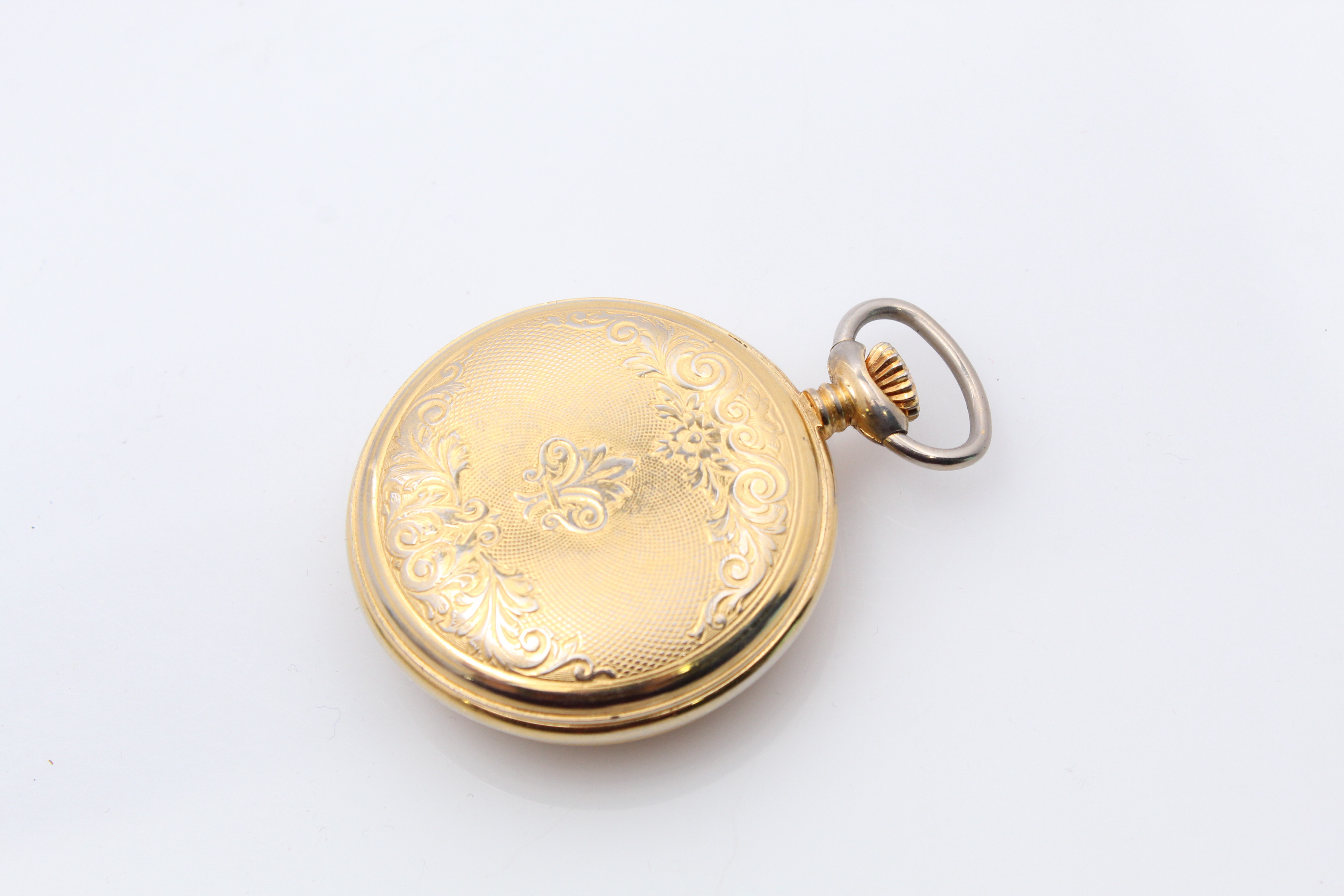 Paul Breguette Gold Tone 17 Jewel Pocket Watch