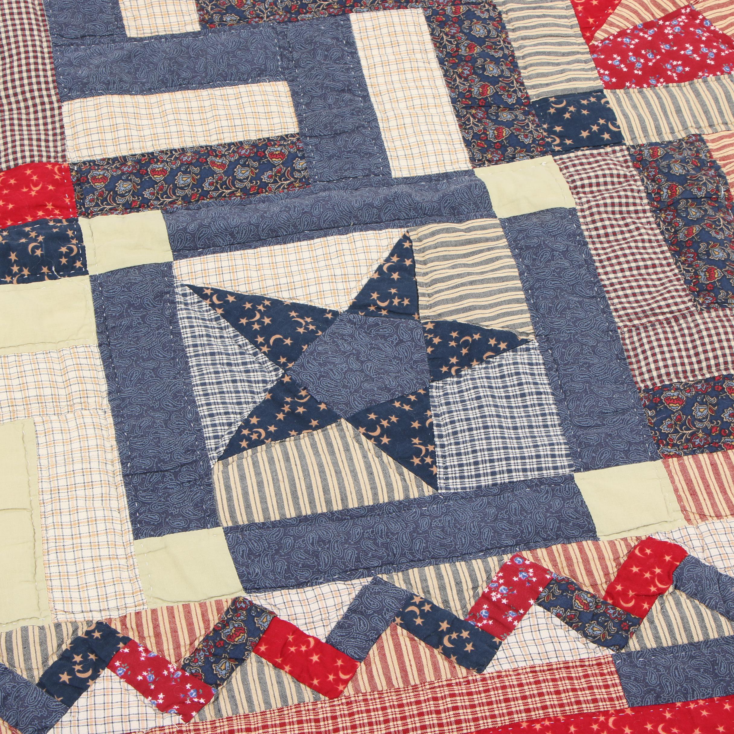 Handmade Americana Style Quilt, circa 1990