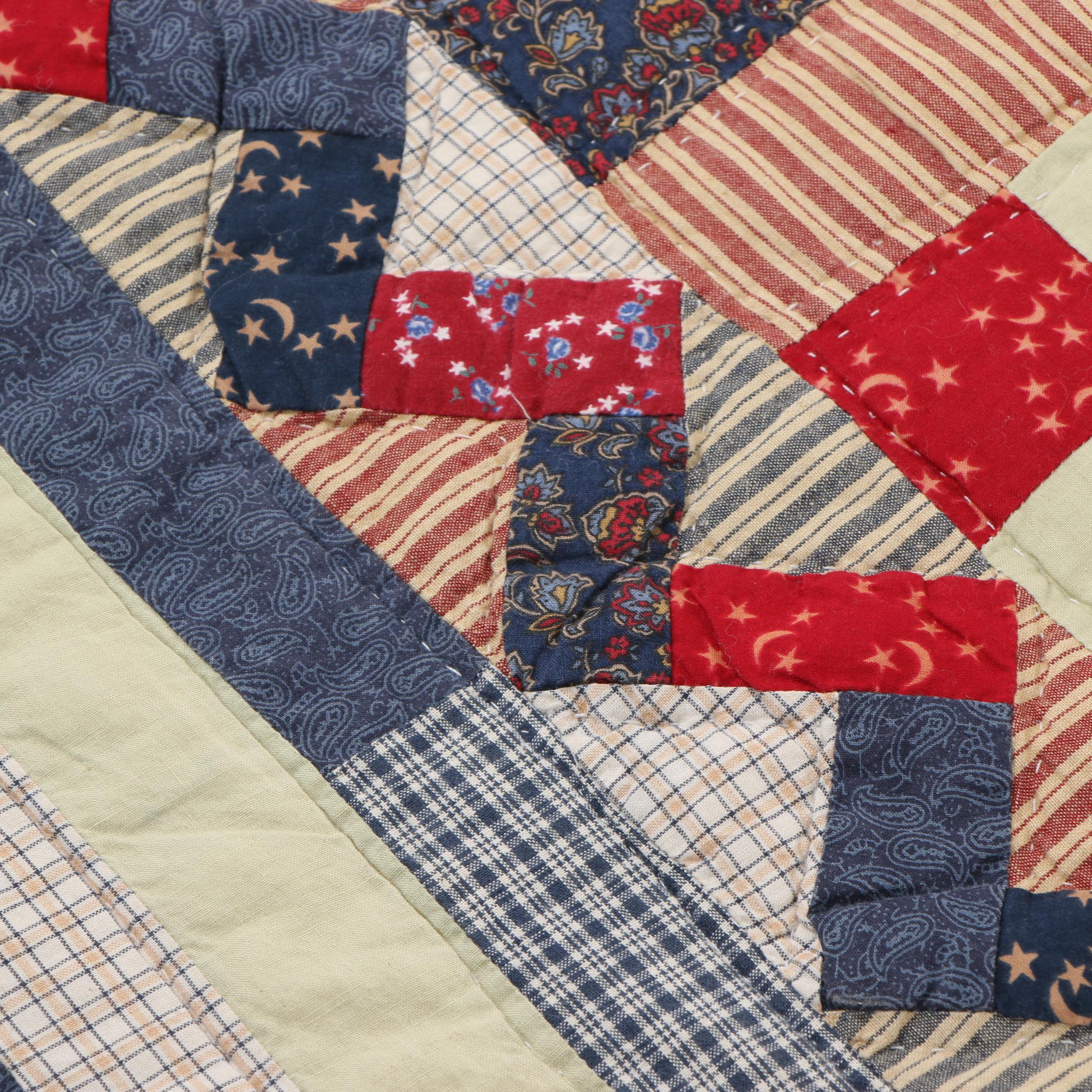 Handmade Americana Style Quilt, circa 1990