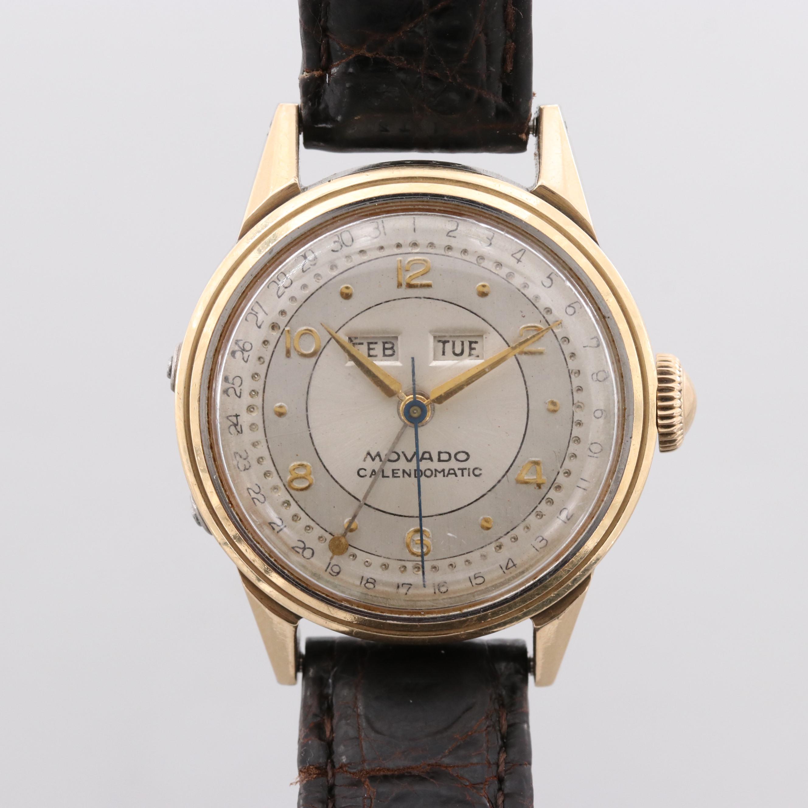 Vintage Movado Calendomatic Two-Tone Automatic Watch