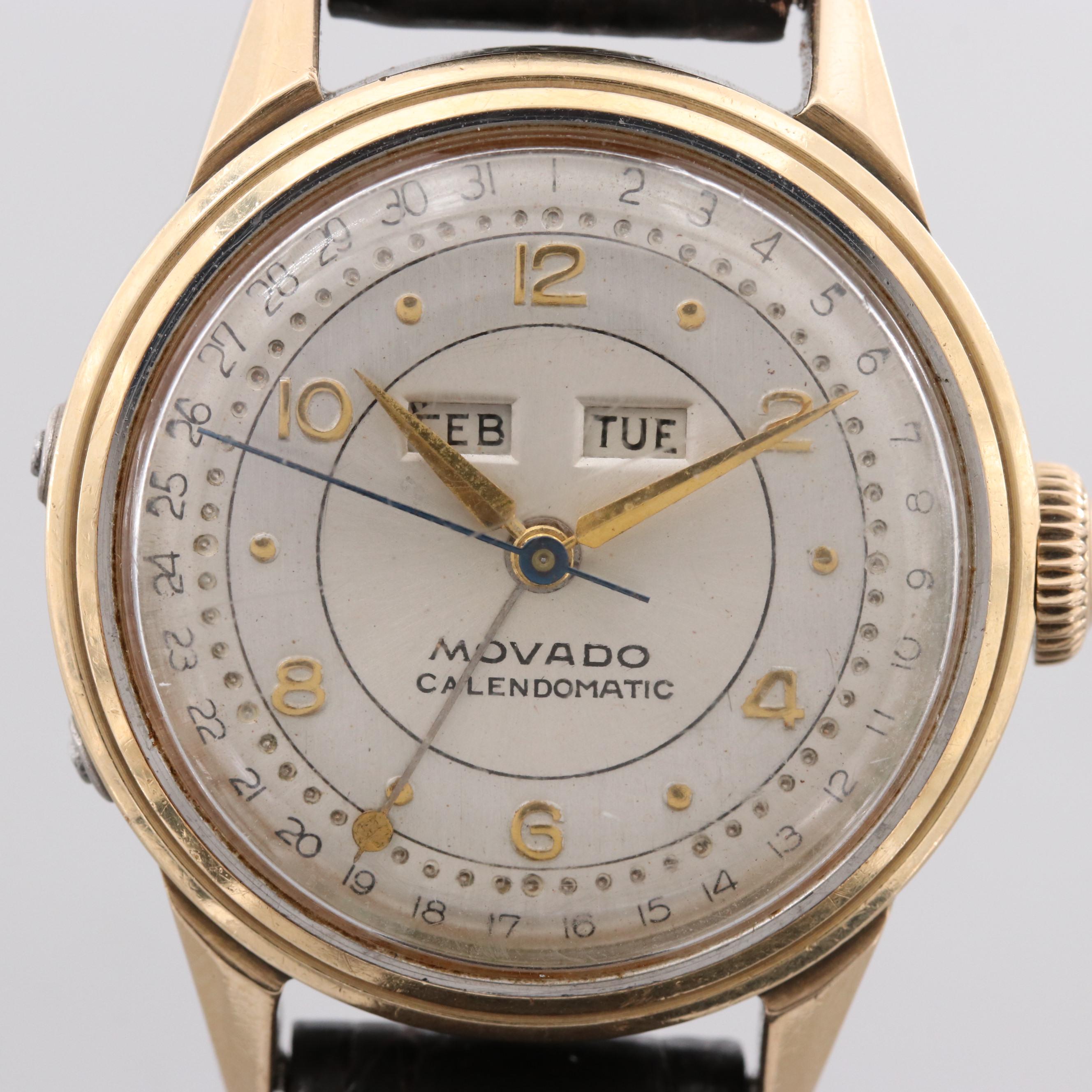 Vintage Movado Calendomatic Two-Tone Automatic Watch