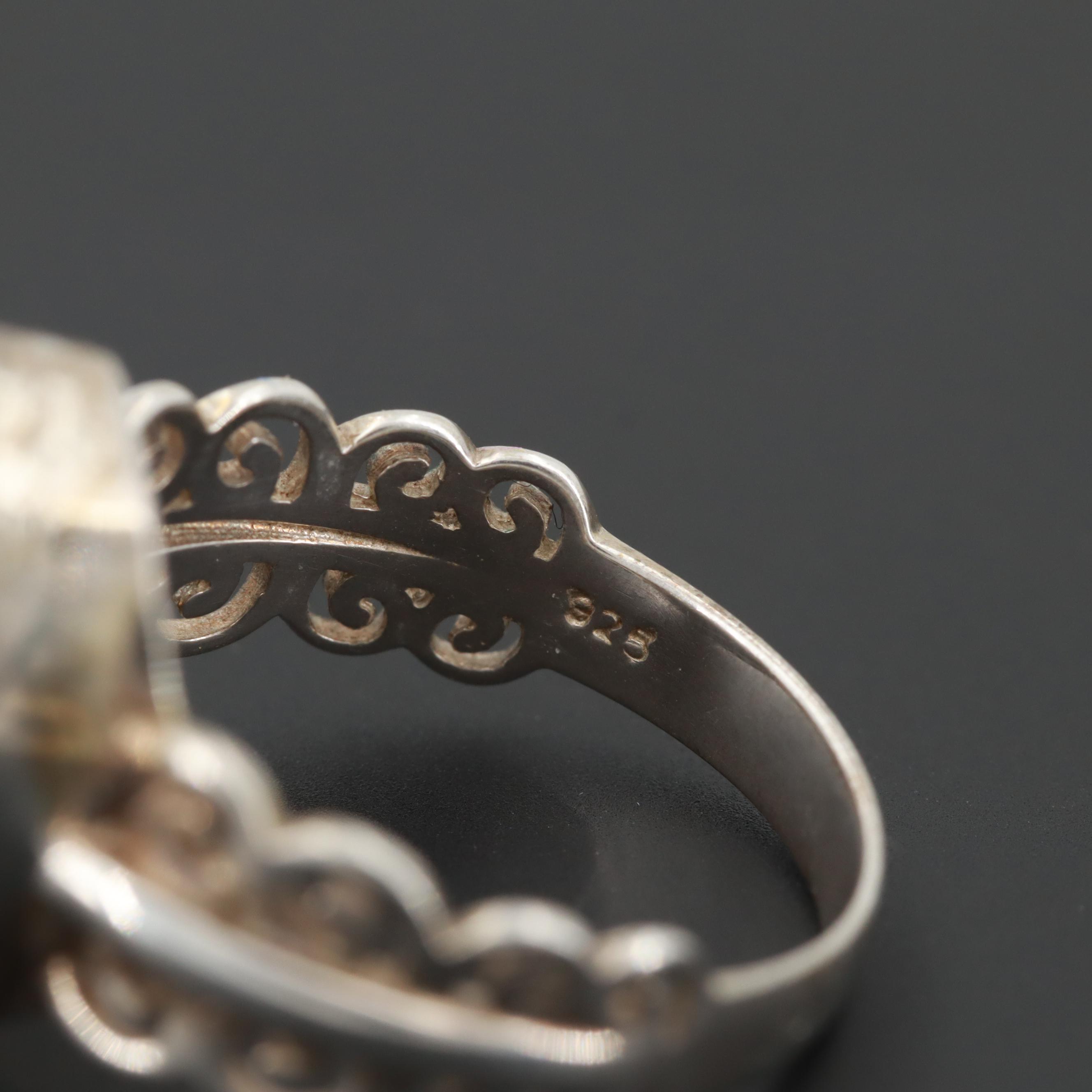 Sterling Silver Diamond in Oil