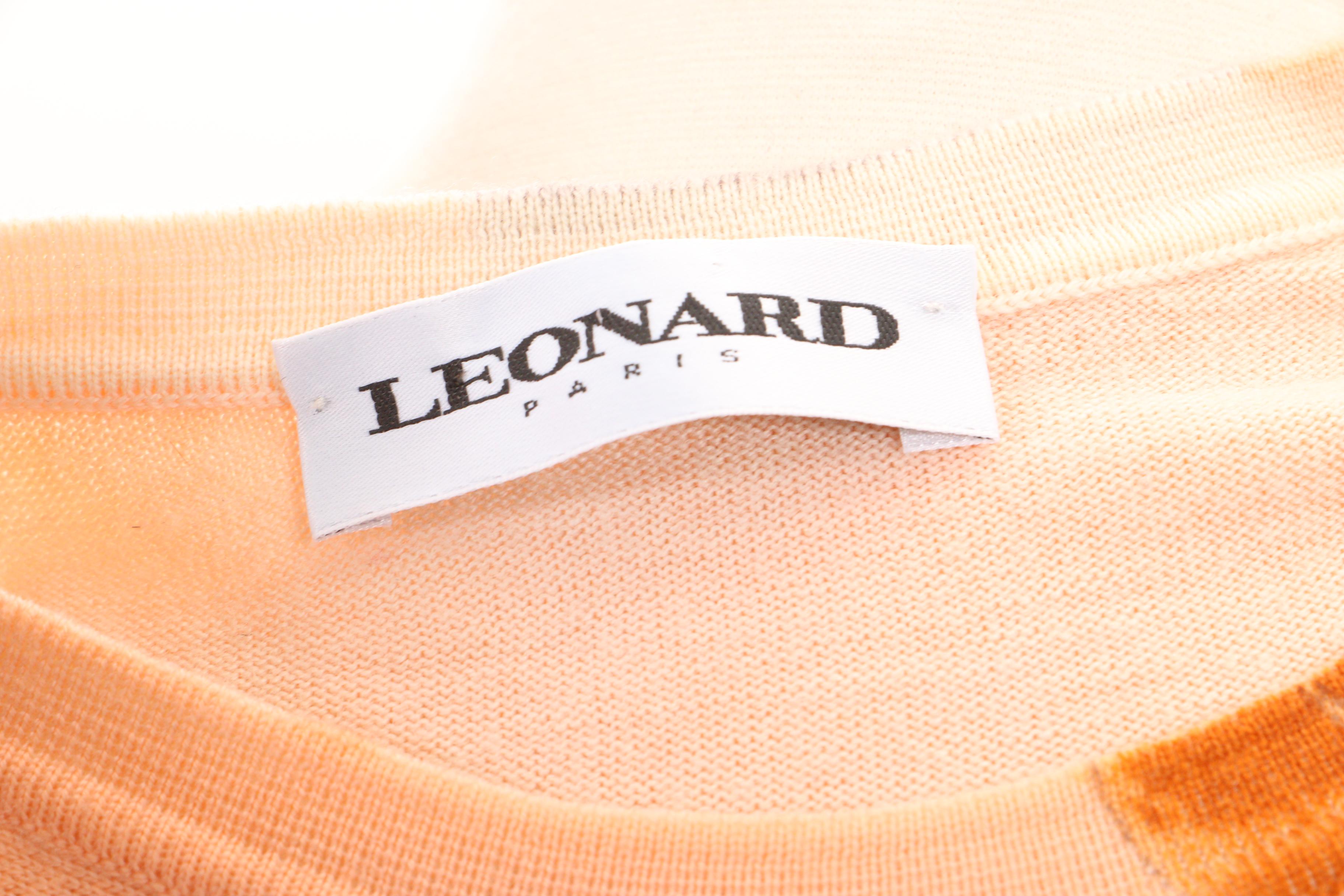 Prada Red Pencil Skirt and Leonard Paris Floral Print Knit Shirt