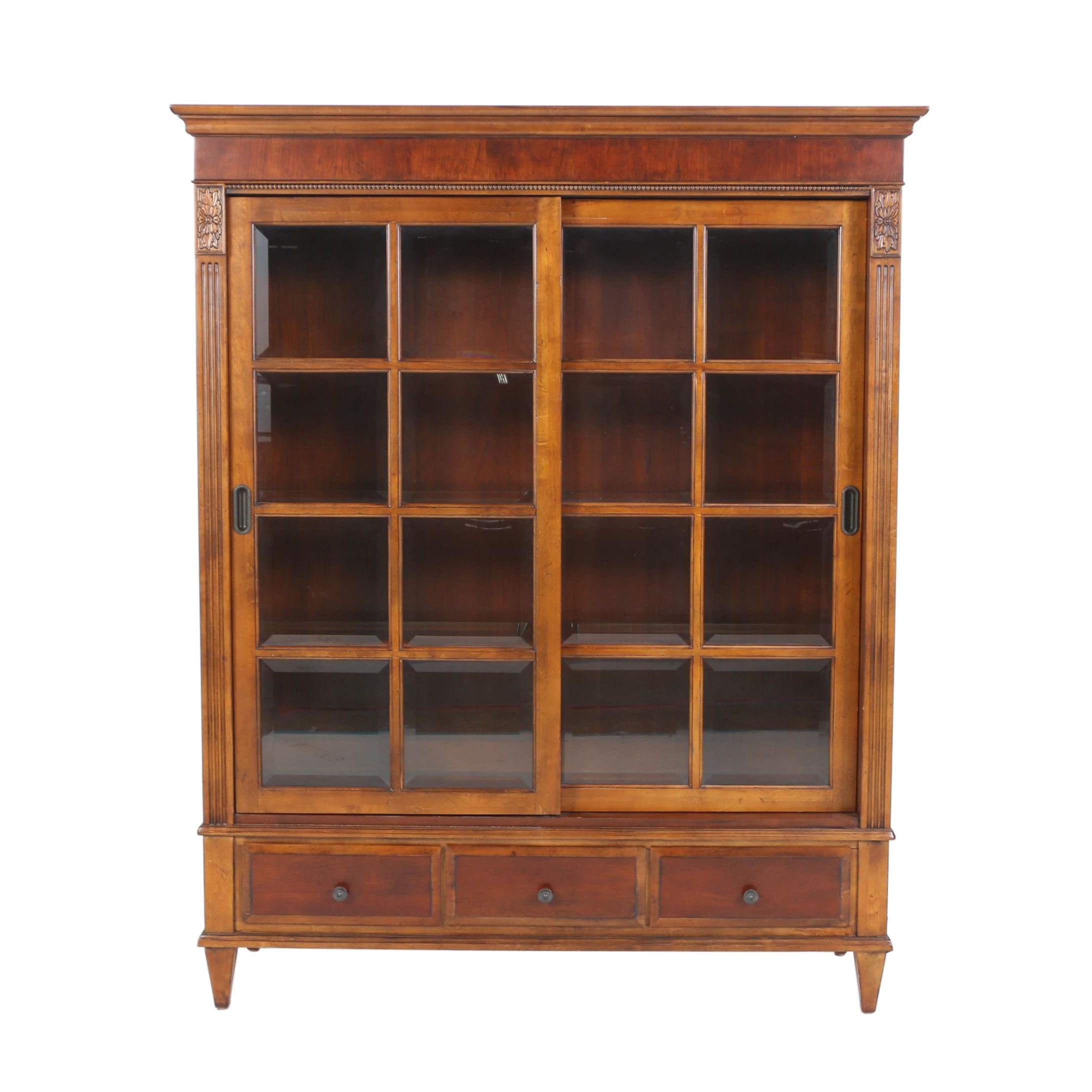 Ethan Allen Mahogany and Cherry "Ashton" Curio Cabinet