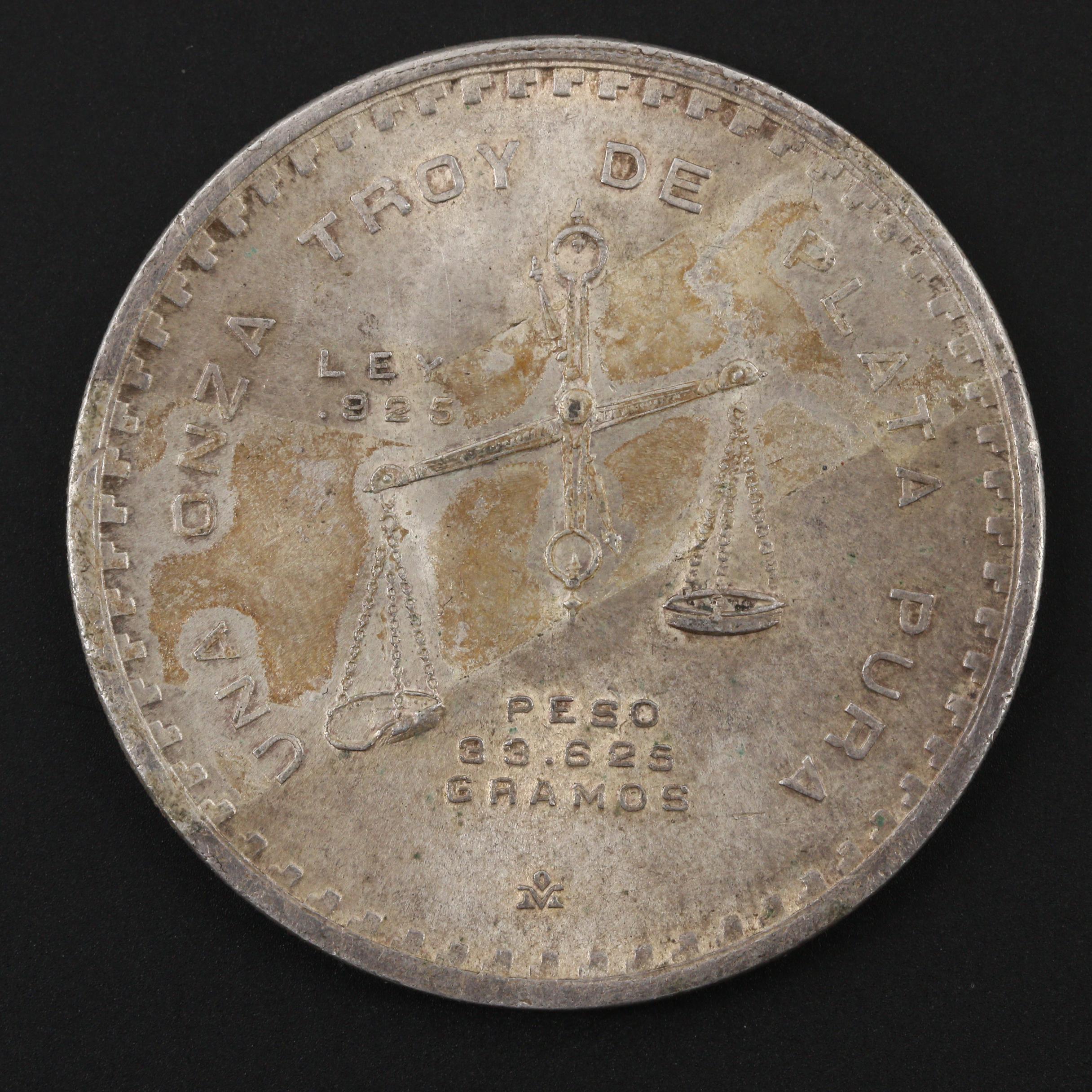 1979 Mexico 1 Onza Silver Bullion Coin