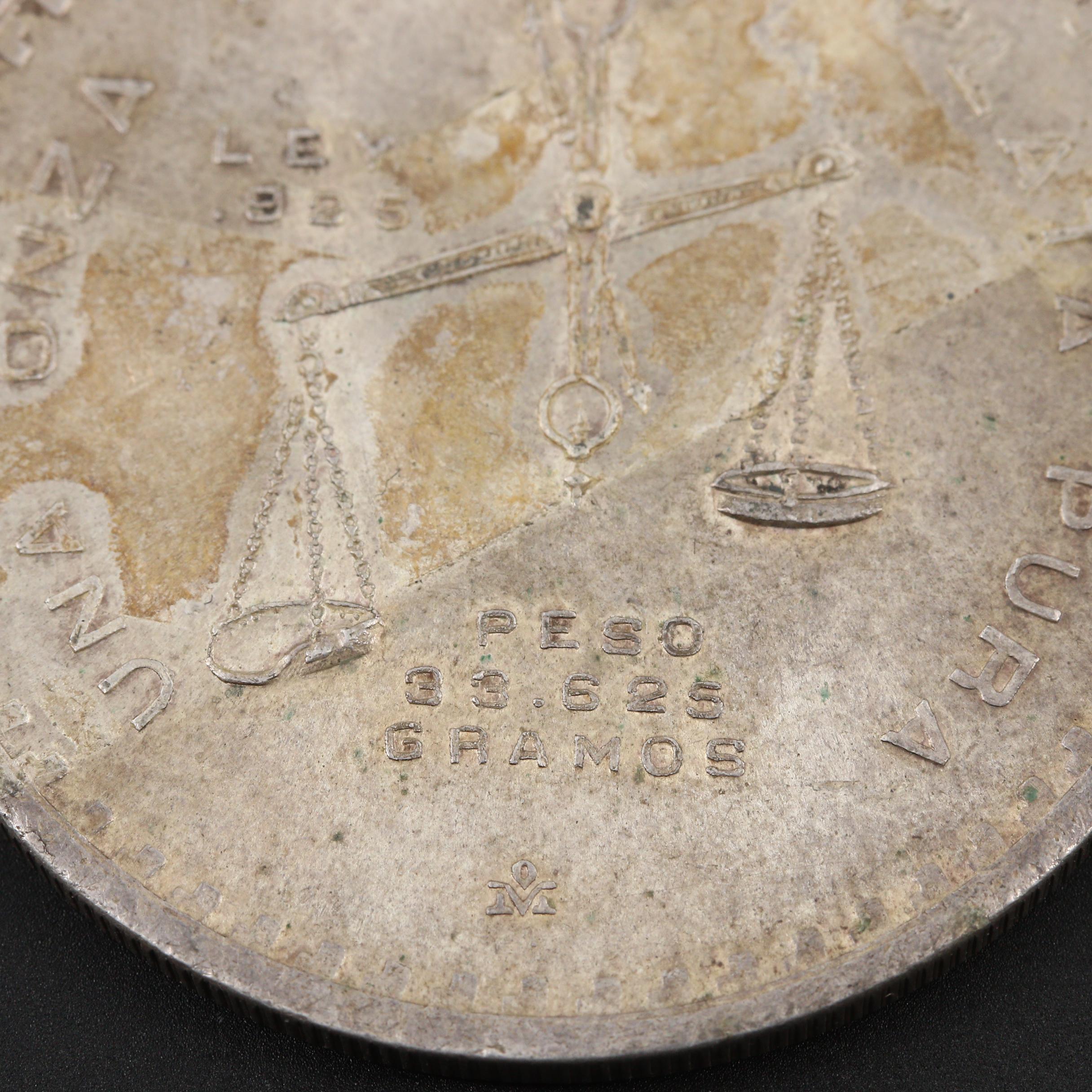 1979 Mexico 1 Onza Silver Bullion Coin