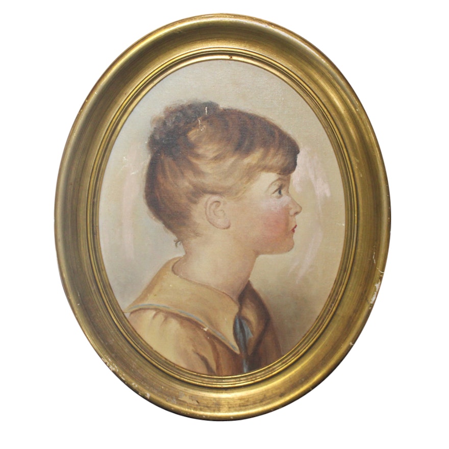 Oil Painting of Young Girl